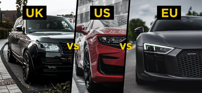 Quelle est la différence entre les phares avant anglais, européens et américains