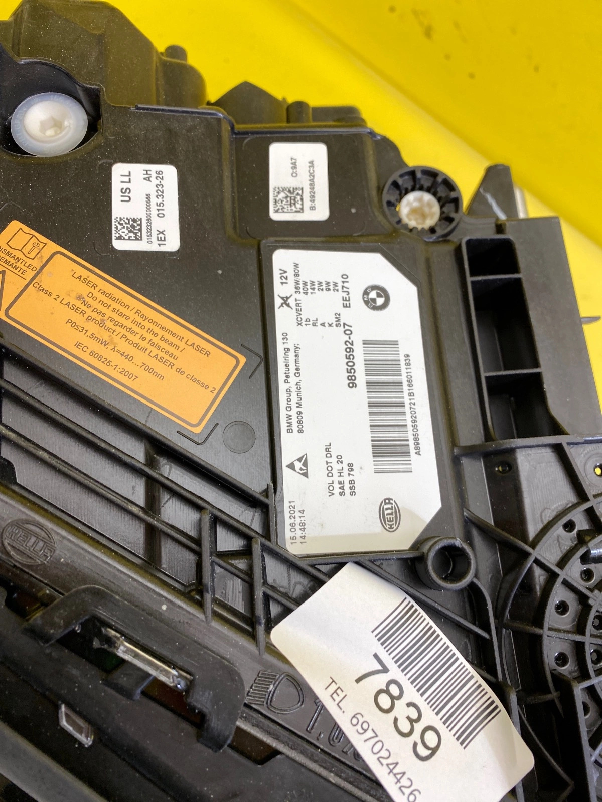 Phare droit Bmw G31 G30 USA Laser 9850592-07 Autolamps 2 Phare droit Bmw G31 G30 USA Laser 9850592-07