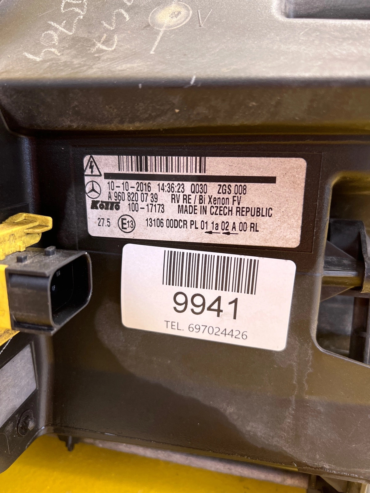 Phare droit Mercedes-Benz ACTROS 2012- A9608200739 Autolamps 2 Phare droit Mercedes-Benz ACTROS 2012- A9608200739