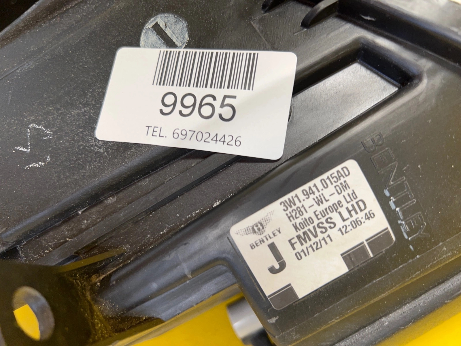 Phare gauche Bentley GT/GTC Supersports 3W1941015AD Autolamps 3 Phare gauche Bentley GT/GTC Supersports 3W1941015AD