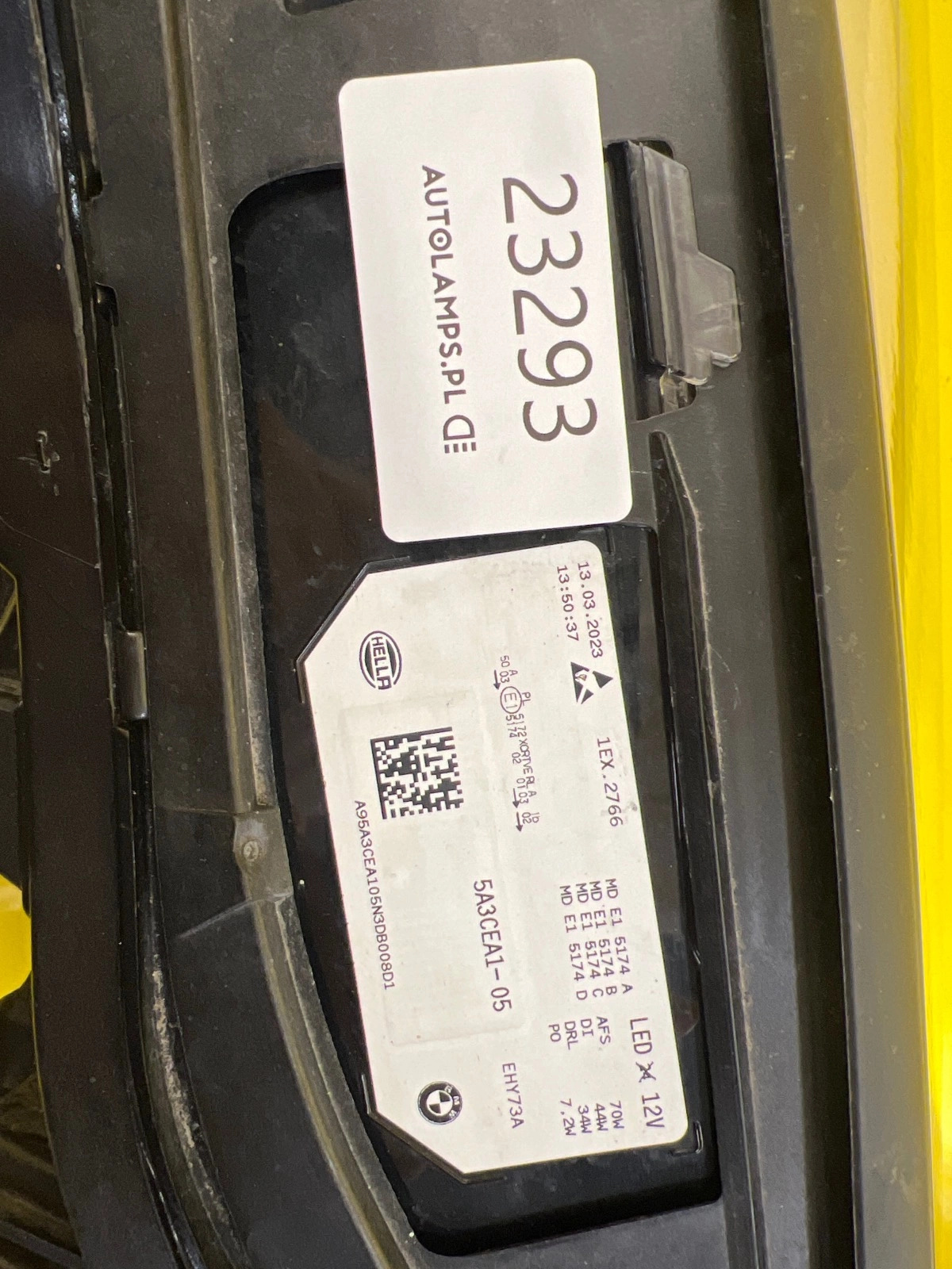 Phare gauche BMW IX M60 Full Led Laser 5A3CEA1-05 Autolamps 2 Phare gauche BMW IX M60 Full Led Laser 5A3CEA1-05