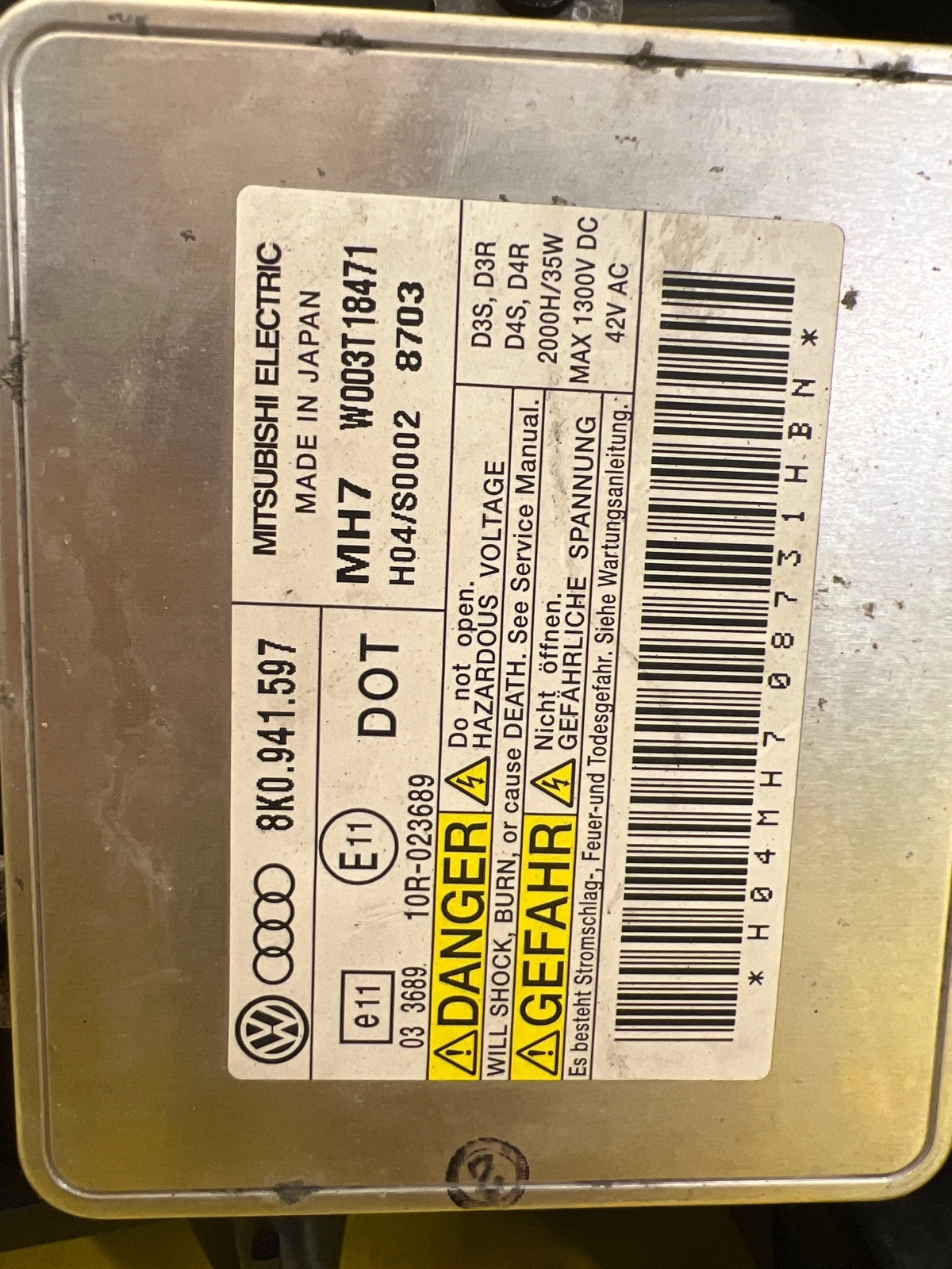 Phare gauche Audi A4 B8 8K0 Xenon non tournant 8K0941003C Autolamps 6 Phare gauche Audi A4 B8 8K0 Xenon non tournant 8K0941003C