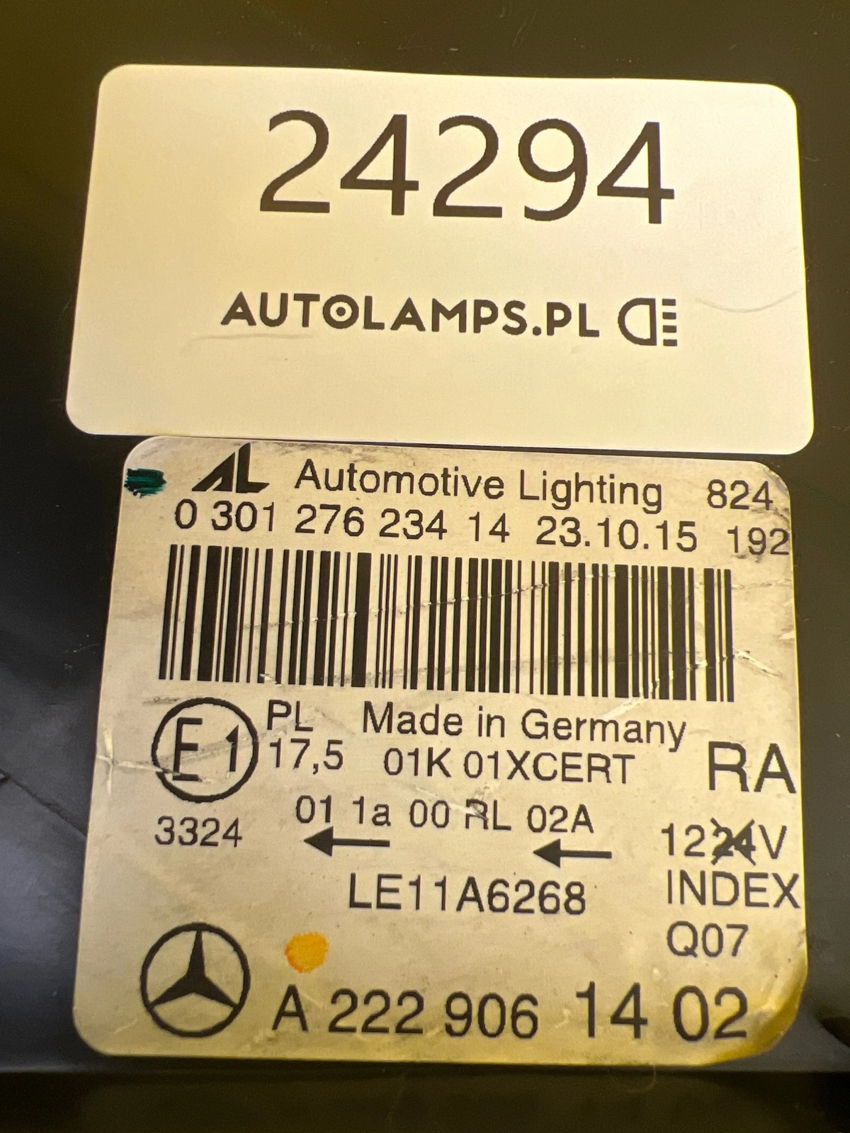 Phare droit Mercedes Classe S W222 Full Led ILS A2229061402 Autolamps 2 Phare droit Mercedes Classe S W222 Full Led ILS A2229061402
