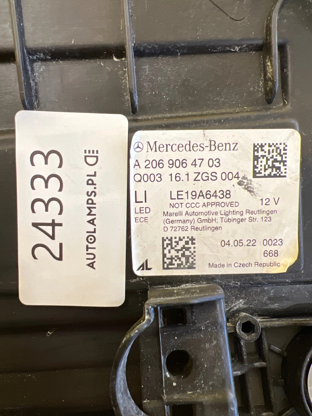 Phare gauche Mercedes Classe C W206 Full Led Digital Light A2069064703 21- Autolamps 2 Phare gauche Mercedes Classe C W206 Full Led Digital Light A2069064703 21-