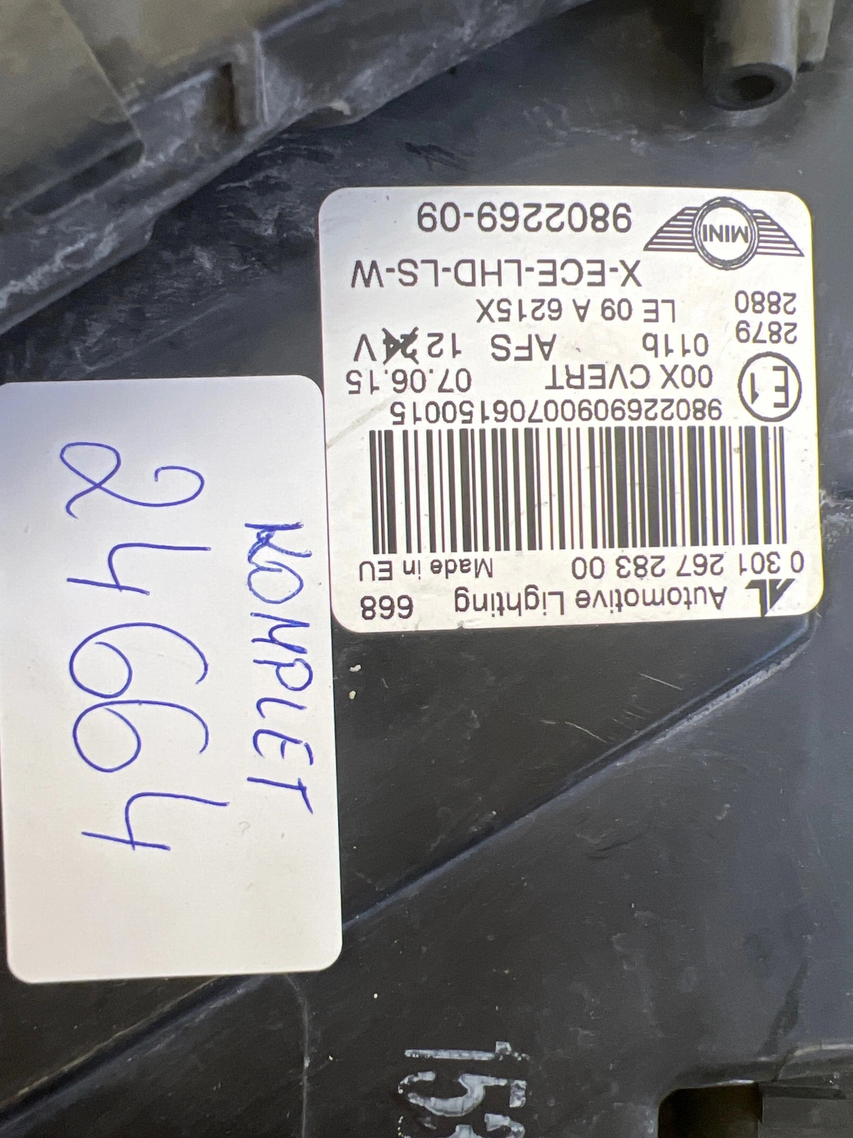 Phare Gauche Droit Mini Countryman R60 Bi-Xenon 9802269 Autolamps 9 Phare Gauche Droit Mini Countryman R60 Bi-Xenon 9802269