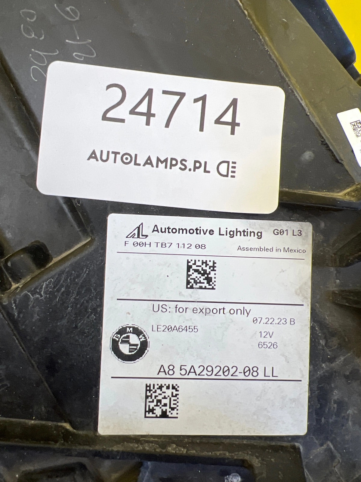 Phare Droit BMW X3 G01 X4 G02 Lift Full Led 5A29202-08 Autolamps 2 Phare Droit BMW X3 G01 X4 G02 Lift Full Led 5A29202-08