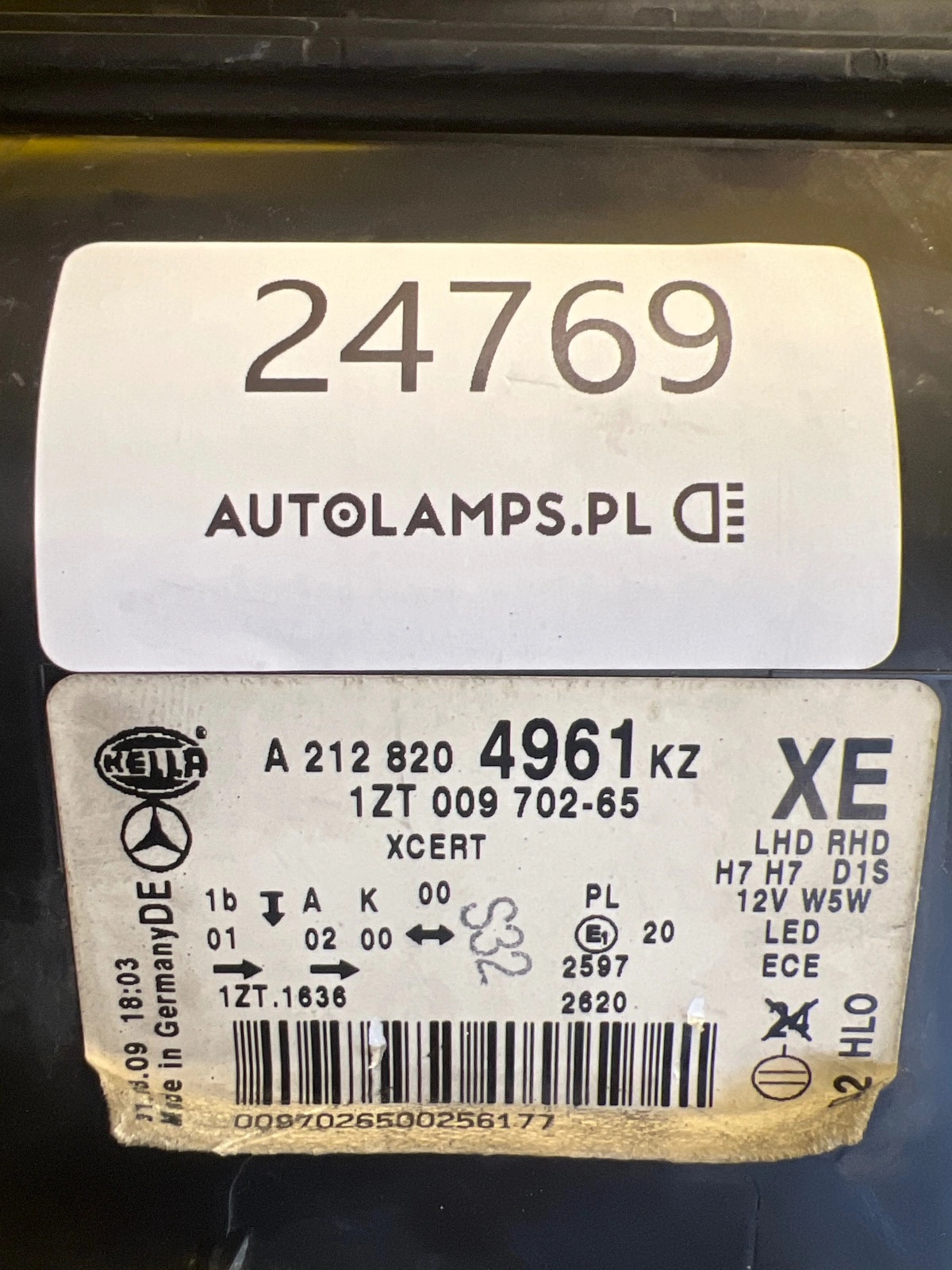 Phare gauche Mercedes classe E W212 Xenon A2128204961 Autolamps 2 Phare gauche Mercedes classe E W212 Xenon A2128204961