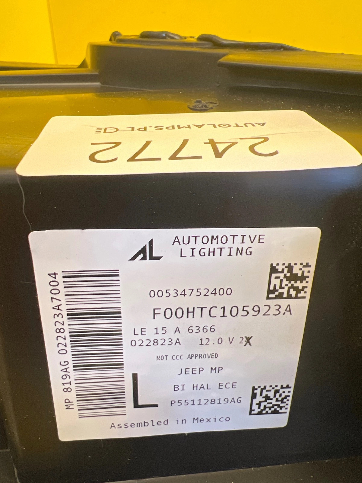 Phare gauche Jeep Compass II 17- 00534752400 Autolamps 2 Phare gauche Jeep Compass II 17- 00534752400