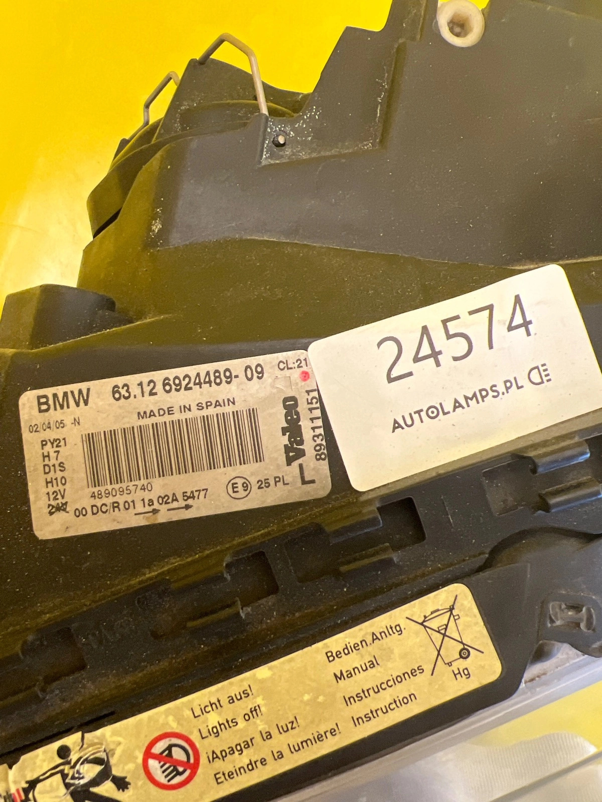 Phare gauche BMW 1 E81 E87 E82 Xenon 6924489 Autolamps 2 Phare gauche BMW 1 E81 E87 E82 Xenon 6924489