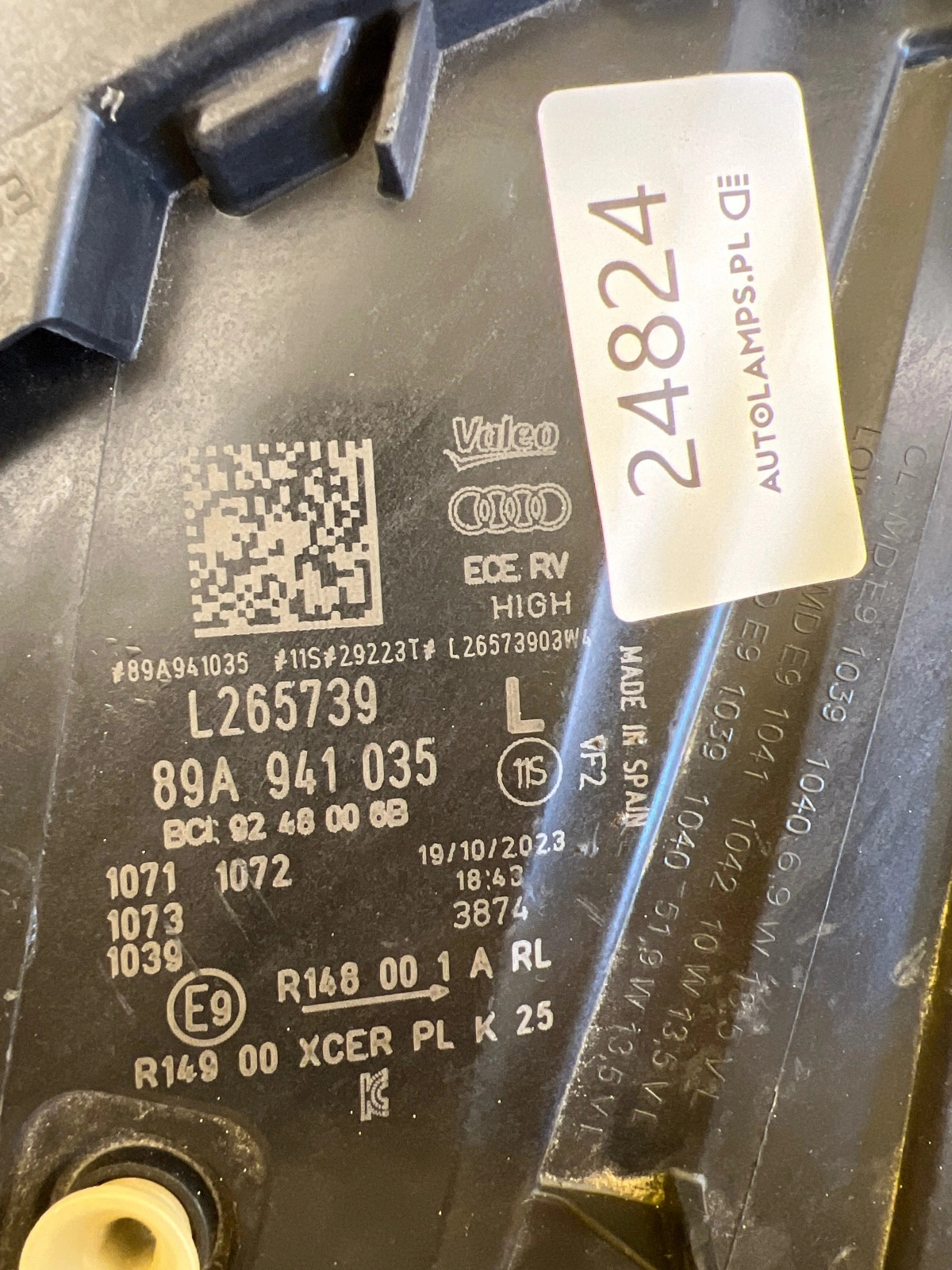 Phare gauche Audi Q4 E-Tron Matrix Full-Led 89A941035 Autolamps 2 Phare gauche Audi Q4 E-Tron Matrix Full-Led 89A941035