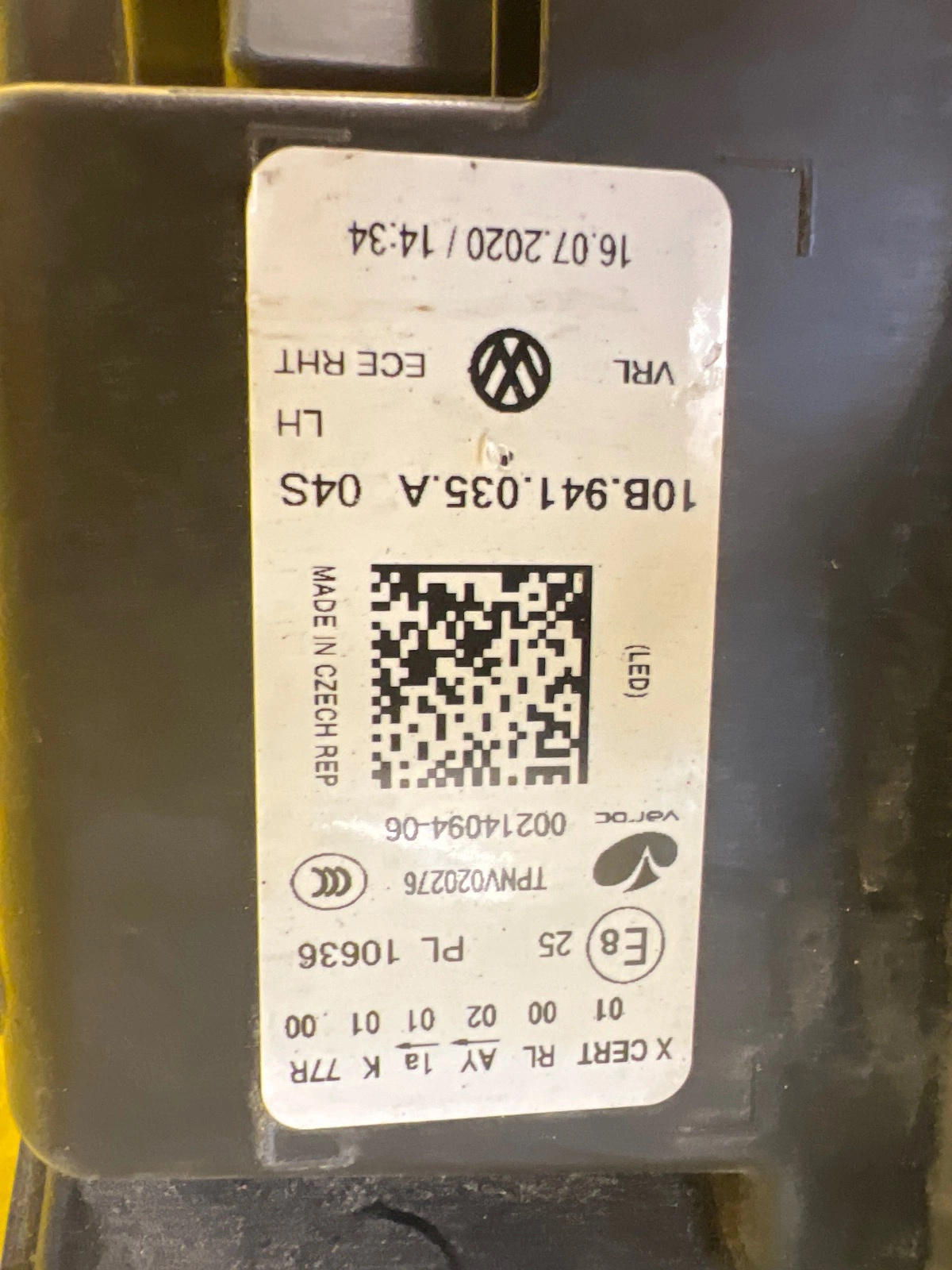 Phare gauche VW ID3 ID.3 Full Led IQ Light 10B941035A Autolamps 3 Phare gauche VW ID3 ID.3 Full Led IQ Light 10B941035A