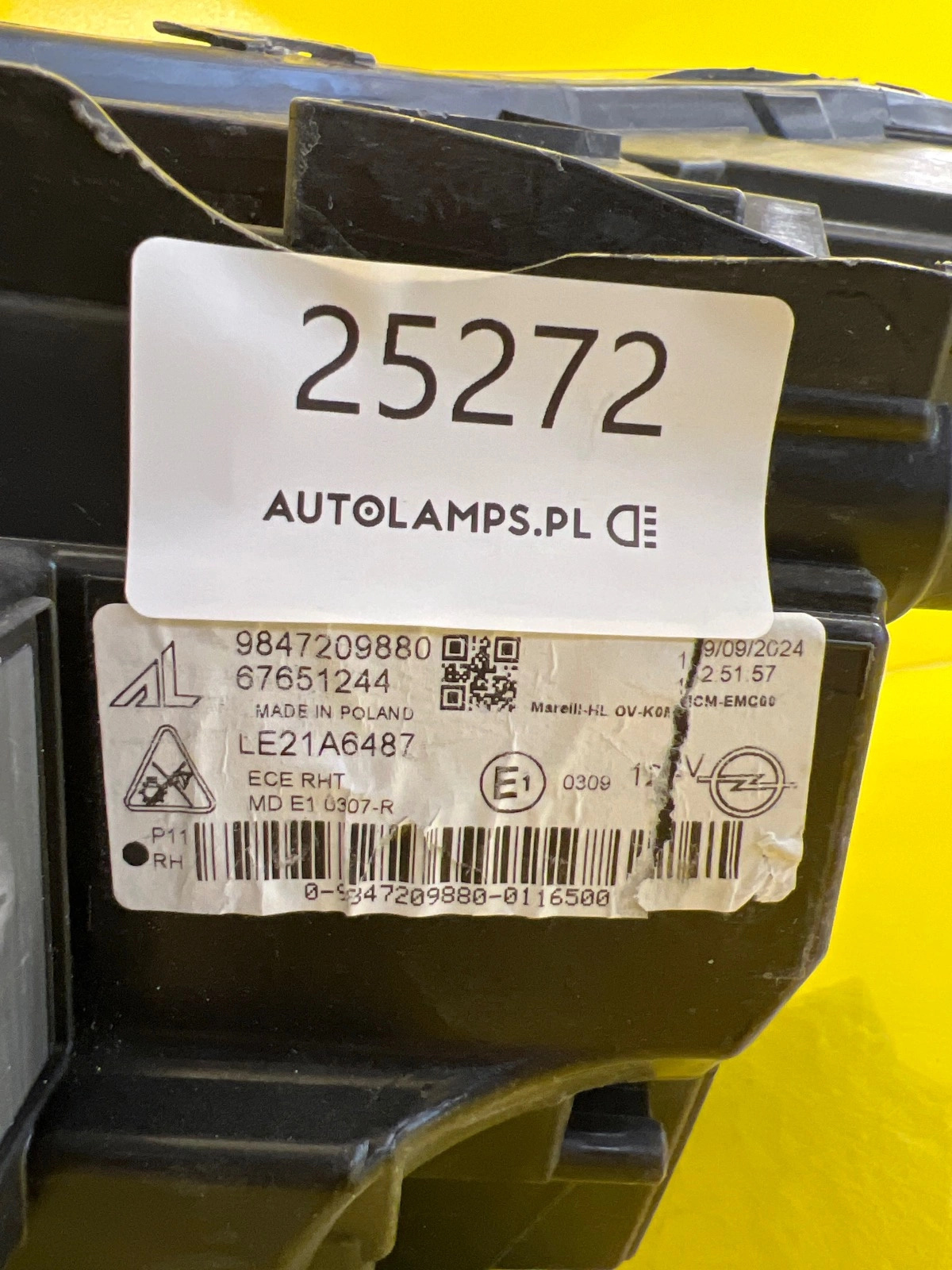 Phare avant droit Opel Vivaro C Zafira D Lift Full Led 9847209880 Autolamps 2 Phare avant droit Opel Vivaro C Zafira D Lift Full Led 9847209880