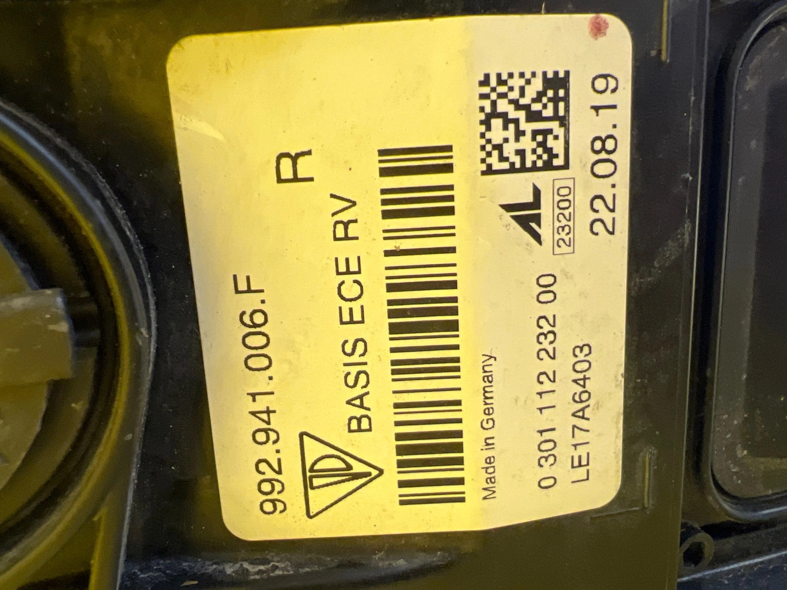 Phare droit Porsche Carrera 911 992 19- Full Led 992941006F Autolamps 3 Phare droit Porsche Carrera 911 992 19- Full Led 992941006F