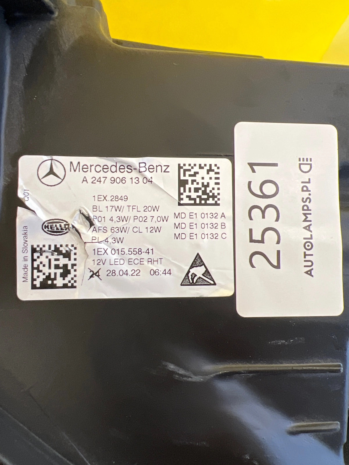 Phare gauche Mercedes Classe B W247 Full Led Multibeam A2479061304 Autolamps 2 Phare gauche Mercedes Classe B W247 Full Led Multibeam A2479061304