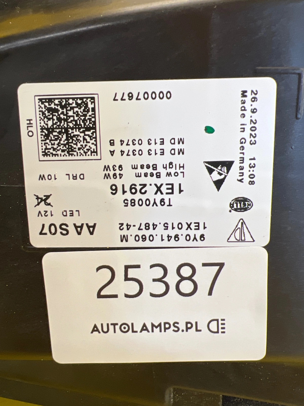 Phare droit Porsche Cayenne III 3 Lift Full Led Laser Matrix 9Y0 9Y0941060M Autolamps 2 Phare droit Porsche Cayenne III 3 Lift Full Led Laser Matrix 9Y0 9Y0941060M