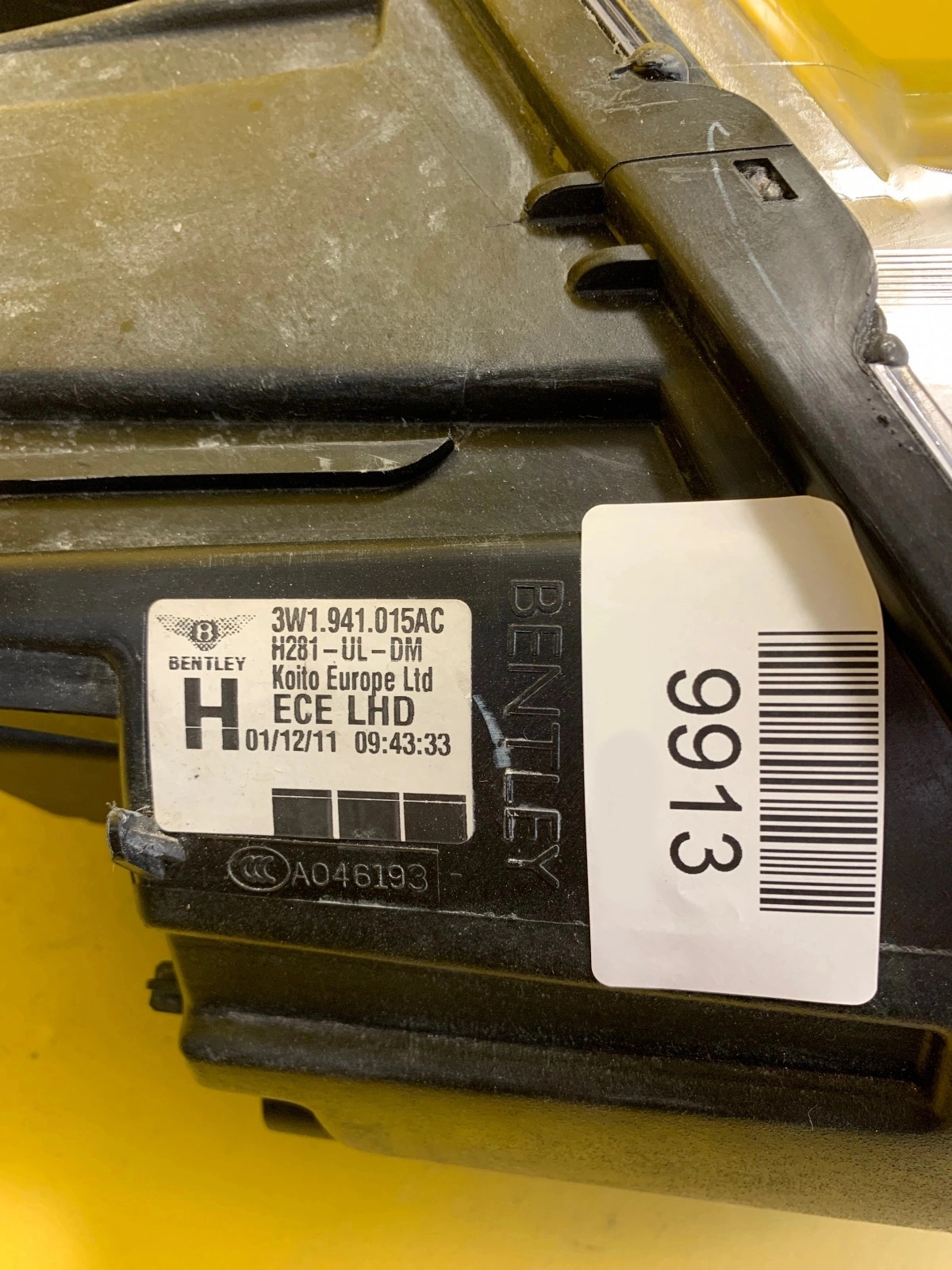 Phare gauche Bentley Continental GT/GTC Supersports 3W1941015AC Autolamps 3 Phare gauche Bentley Continental GT/GTC Supersports 3W1941015AC