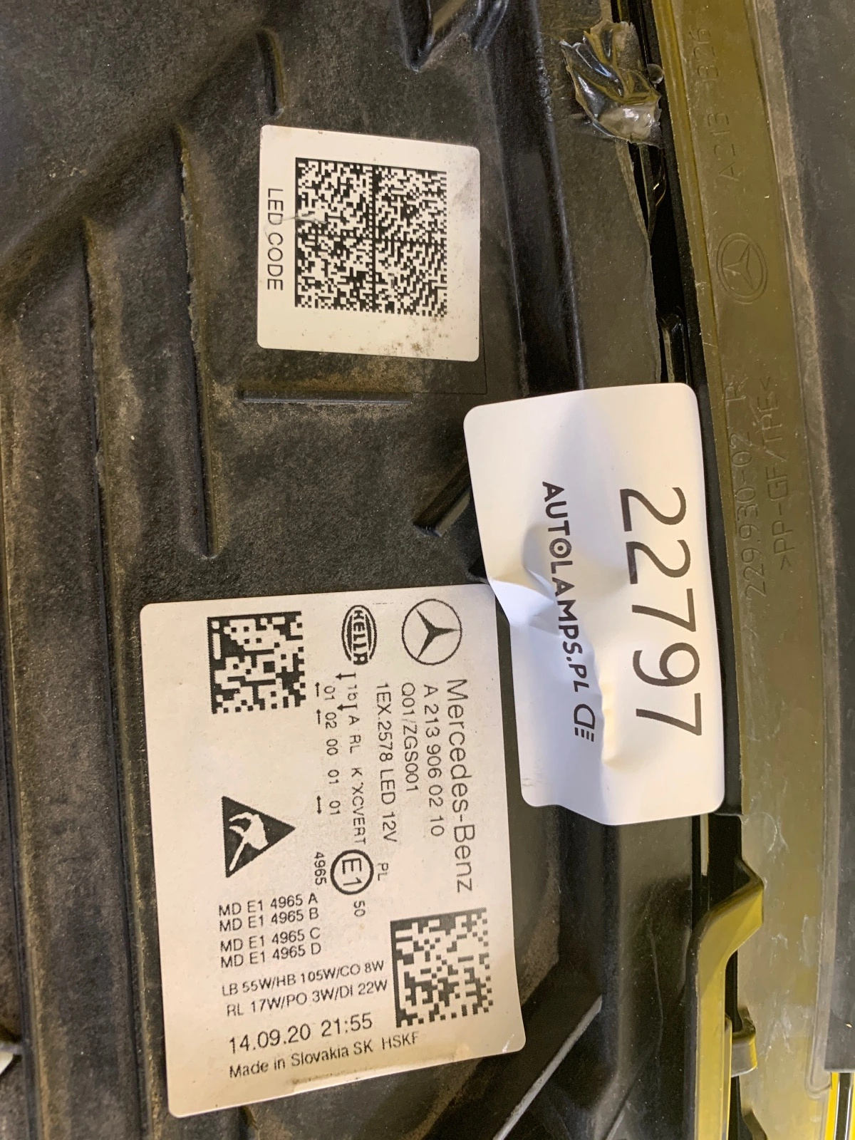 Phare droit Mercedes Classe E W213 multifaisceaux A2139060210 Autolamps 2 Phare droit Mercedes Classe E W213 multifaisceaux A2139060210