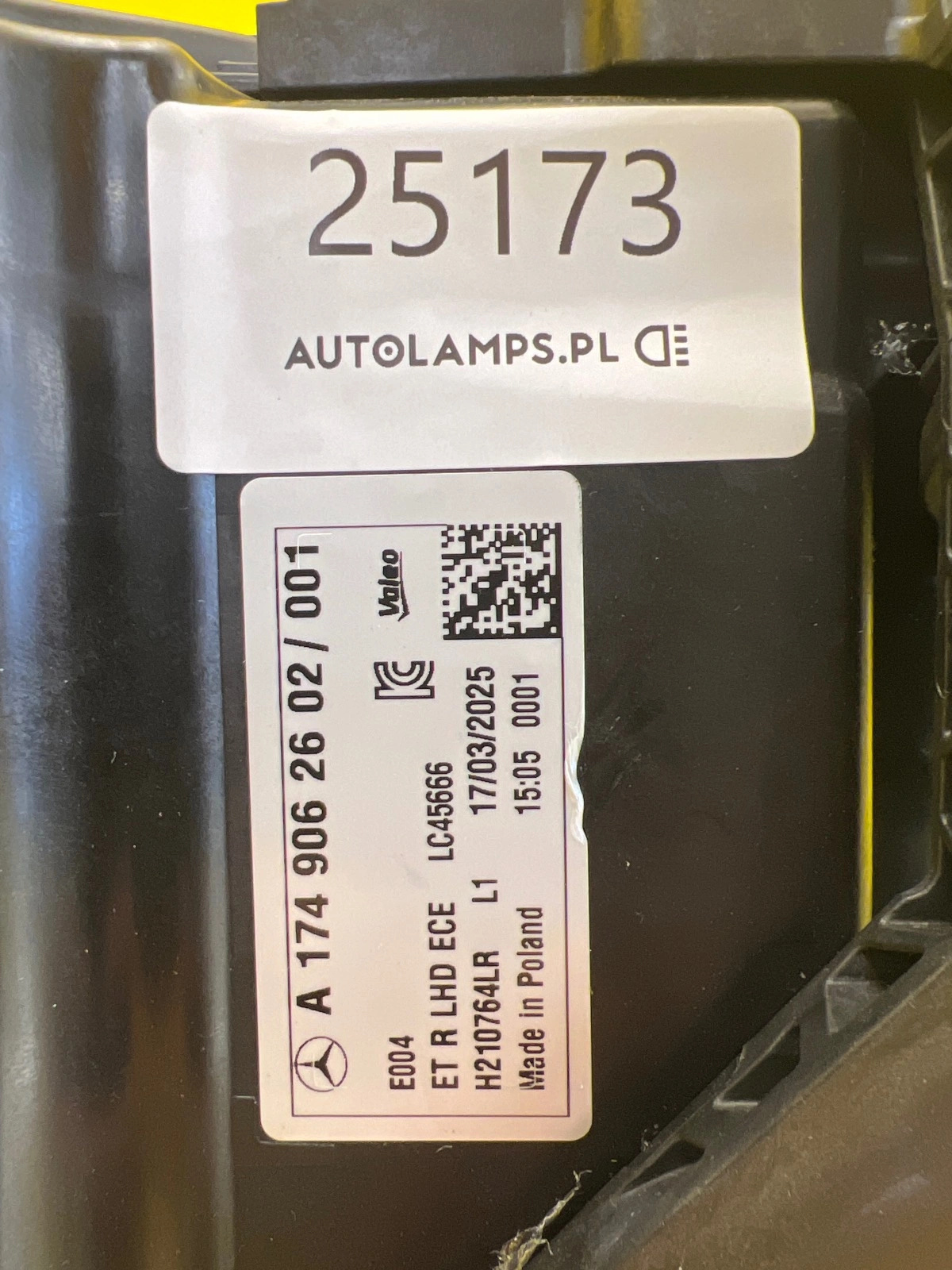 Phare droit Mercedes CLA III W174 C174 Multibeam Led A1749062602 Autolamps 2 Phare droit Mercedes CLA III W174 C174 Multibeam Led A1749062602