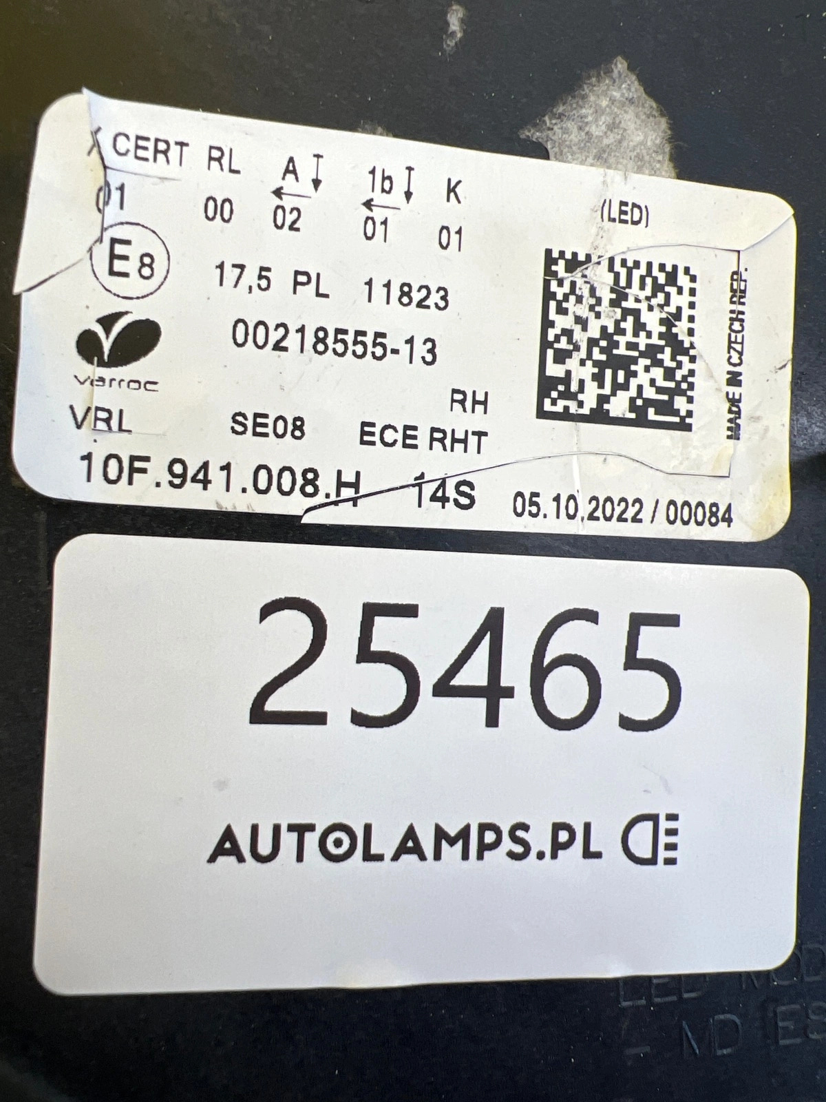 Phare droit Siège Cupra Born Full Led 10F941008H Autolamps 2 Phare droit Siège Cupra Born Full Led 10F941008H