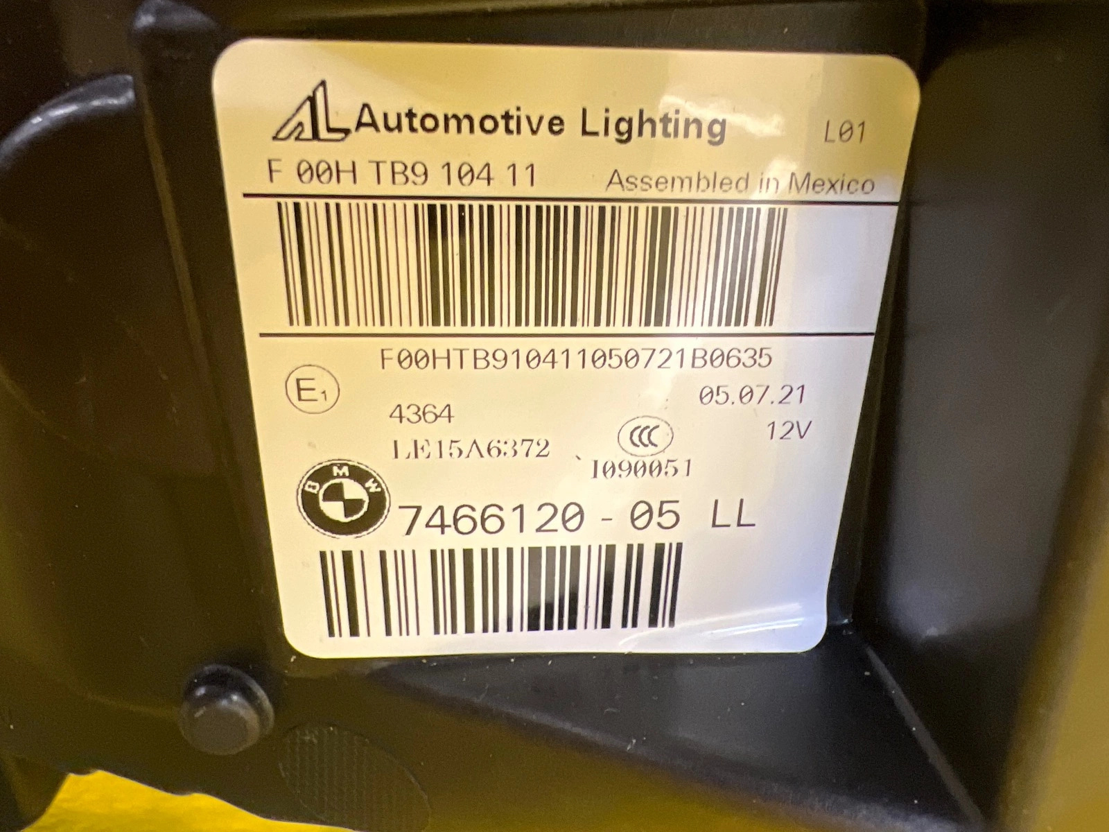 Phare droit BMW X3 G01 X4 G02 Full Led Adaptive 7466120-05 Autolamps 3 Phare droit BMW X3 G01 X4 G02 Full Led Adaptive 7466120-05