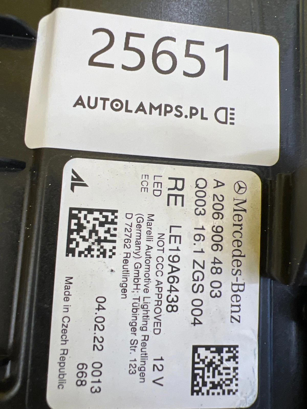 Phare droit Mercedes Classe C W206 Full Led Digital Light A2069064803 21- Autolamps 2 Phare droit Mercedes Classe C W206 Full Led Digital Light A2069064803 21-