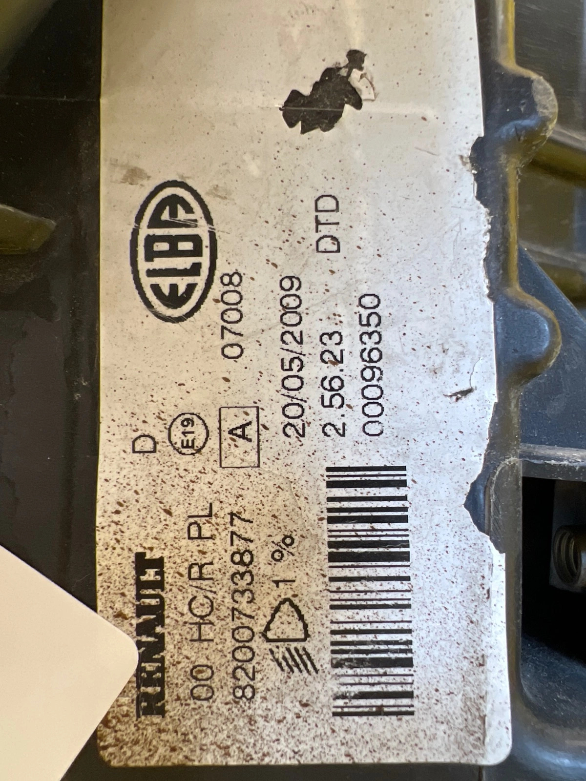 Phare avant droit Dacia Sandero 08-12 8200733877 Autolamps 3 Phare avant droit Dacia Sandero 08-12 8200733877