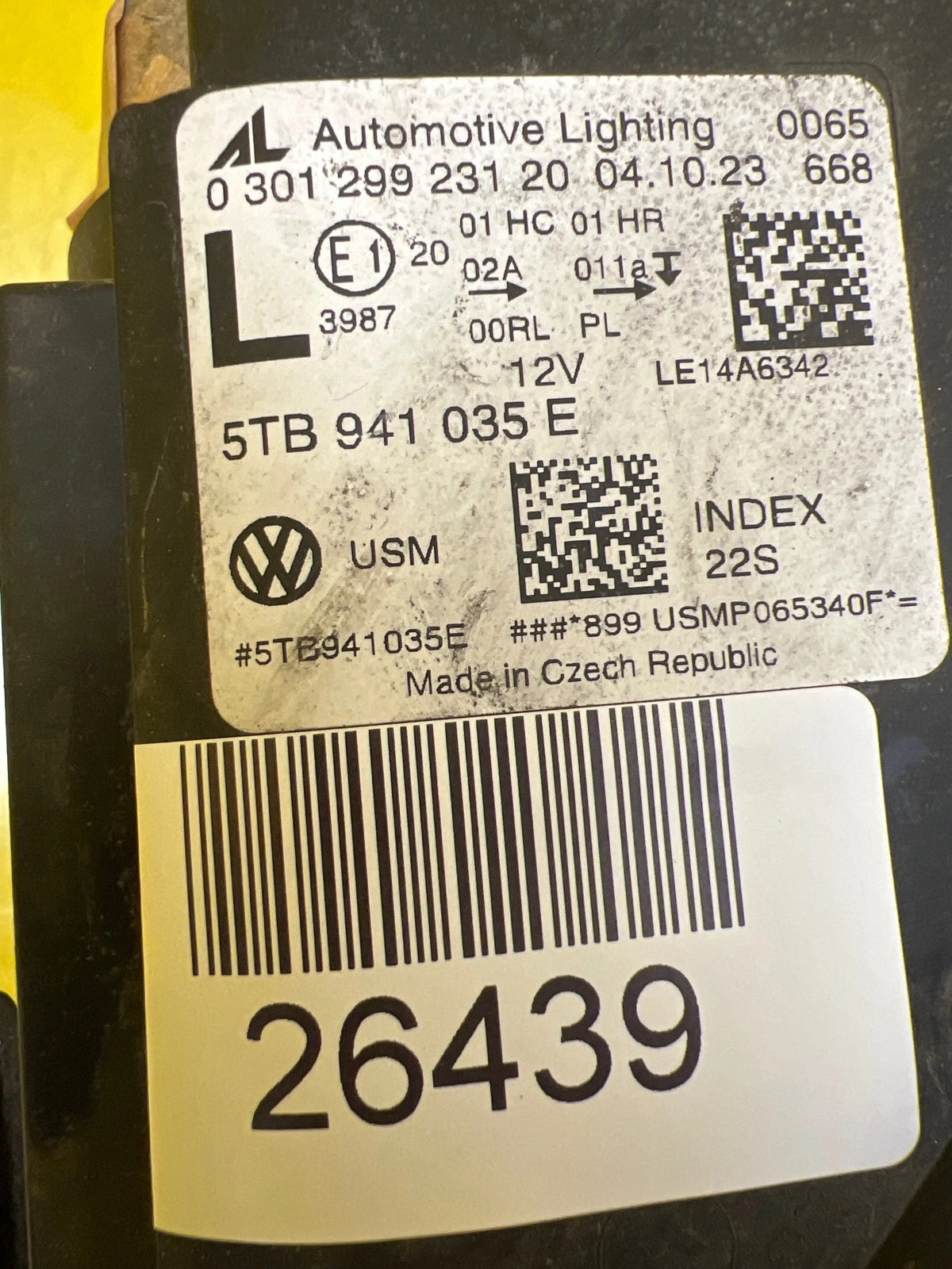 Phare gauche VW Touran 5TB Full Led 5TB941035E Autolamps 2 Phare gauche VW Touran 5TB Full Led 5TB941035E