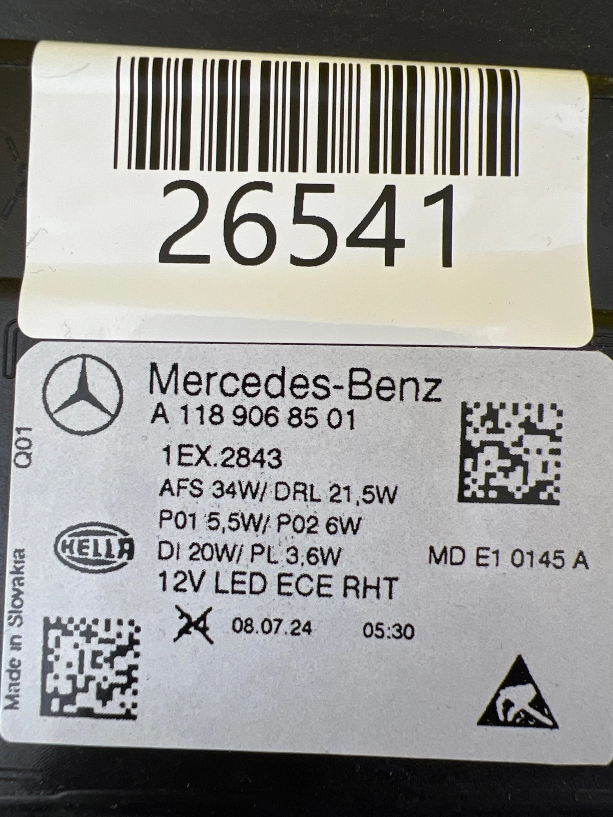 Phare gauche Mercedes CLA W118 Full Led A1189068501 Autolamps 2 Phare gauche Mercedes CLA W118 Full Led A1189068501