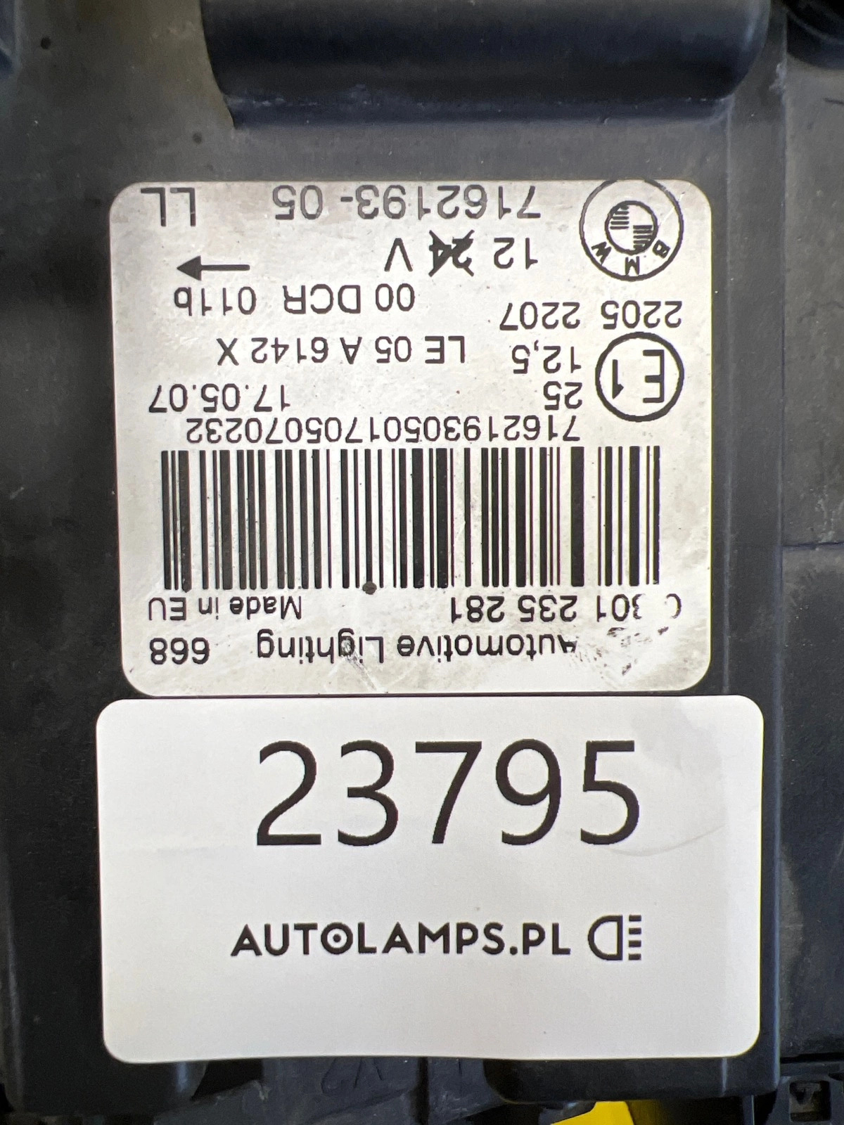 Phare gauche BMW X3 E83 Bi-Xenon Dynamic Torsion Complet 7162193 Autolamps 2 Phare gauche BMW X3 E83 Bi-Xenon Dynamic Torsion Complet 7162193