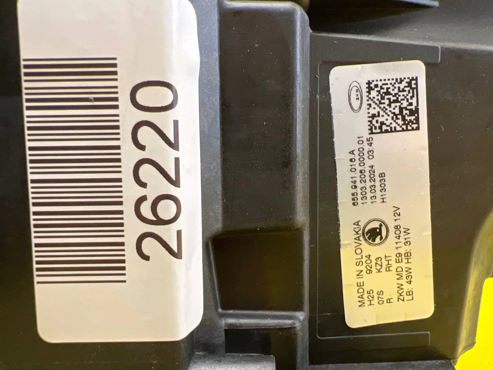 Phare droit Skoda Scala Full Led 657941016A Autolamps 2 Phare droit Skoda Scala Full Led 657941016A