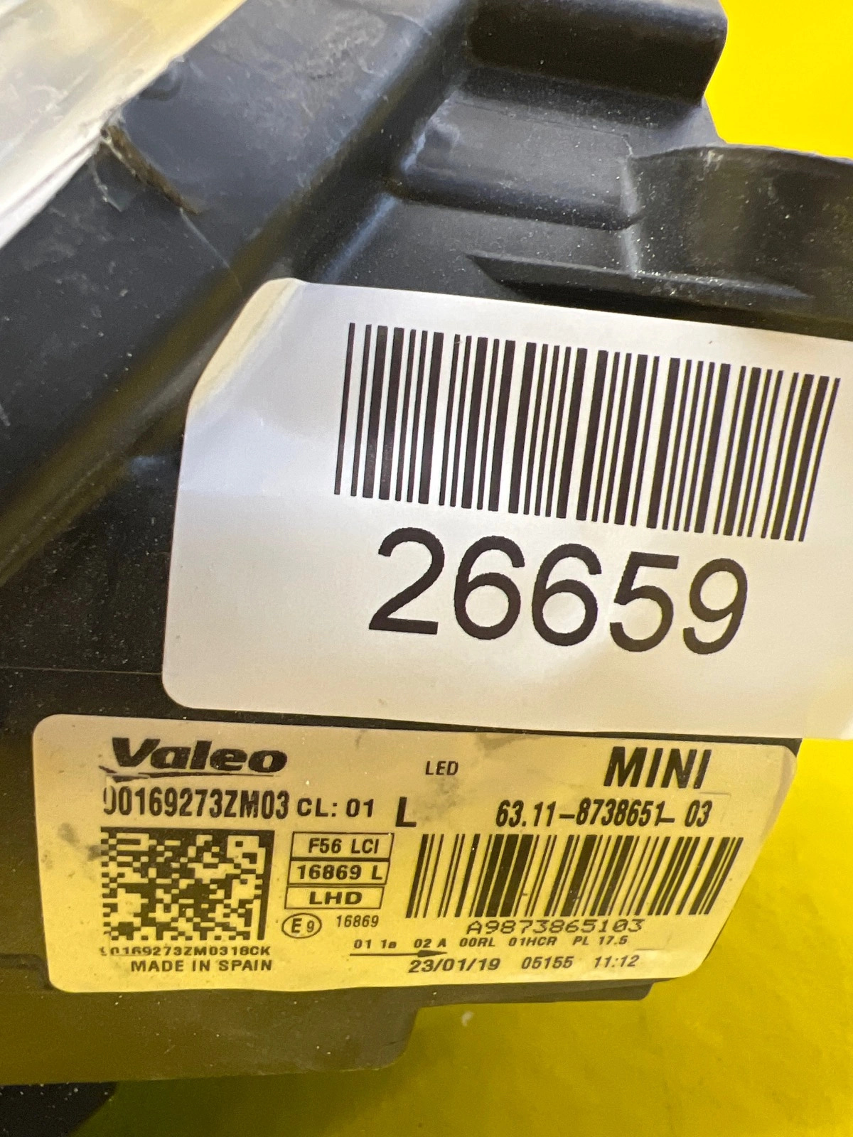 Phare gauche Mini Cooper F56 F57 Lift Full Led 8738651-03 Autolamps 2 Phare gauche Mini Cooper F56 F57 Lift Full Led 8738651-03