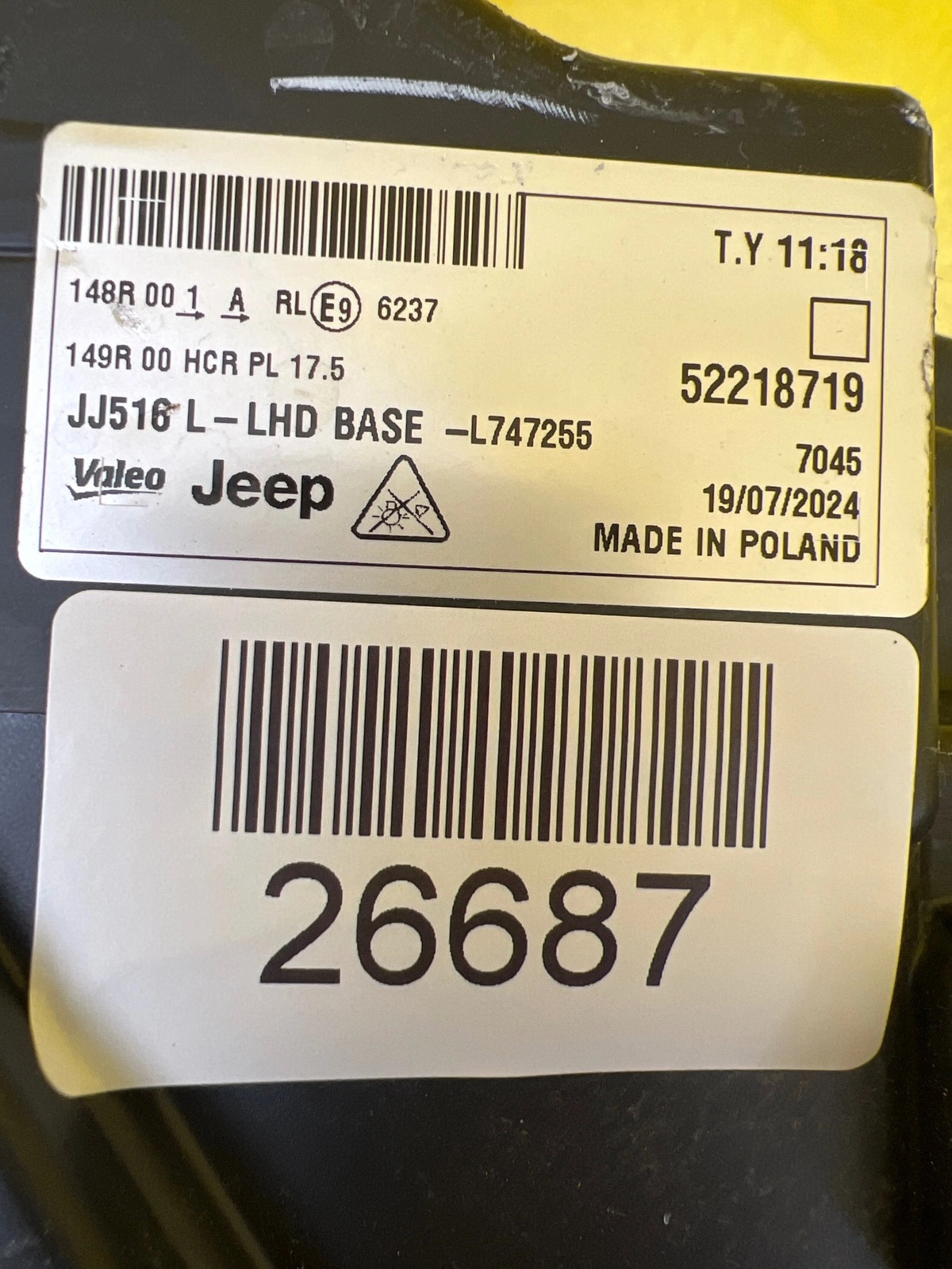 Phare avant gauche Jeep Avenger Full Led 52218719 Autolamps 2 Phare avant gauche Jeep Avenger Full Led 52218719