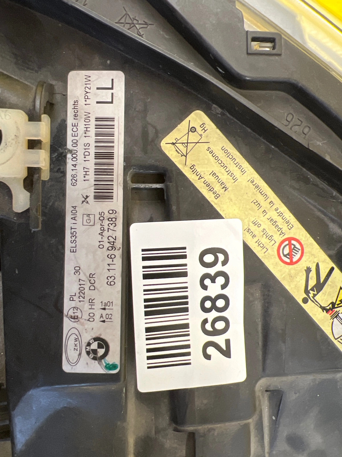 Phare Droit BMW 3 E90 E91 04-08 Bi Xenon 6942738.9 Autolamps 2 Phare Droit BMW 3 E90 E91 04-08 Bi Xenon 6942738.9