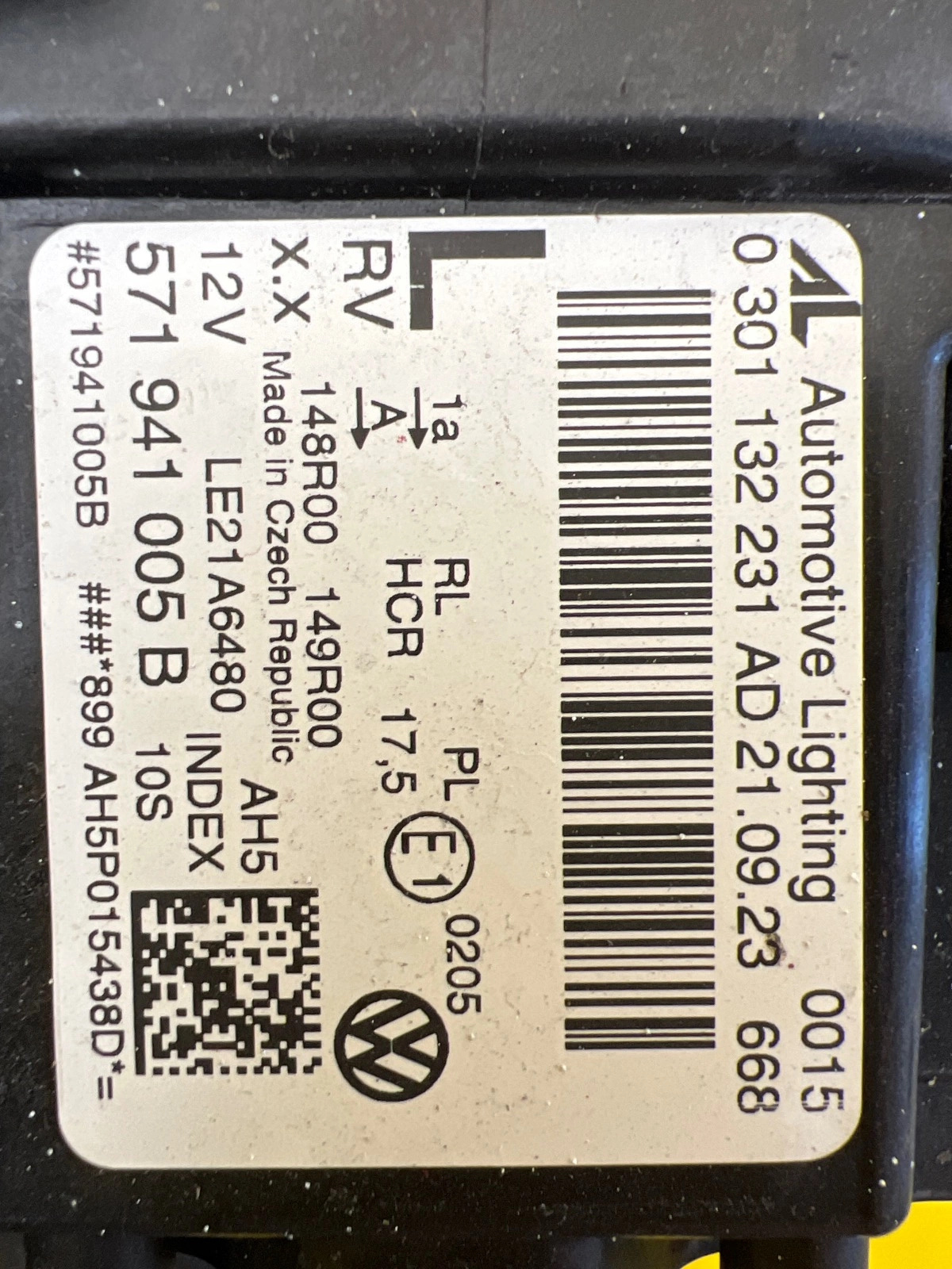 Phare avant gauche VW Tiguan III 3 571 Full Led 2024- 571941005B Autolamps 3 Phare avant gauche VW Tiguan III 3 571 Full Led 2024- 571941005B