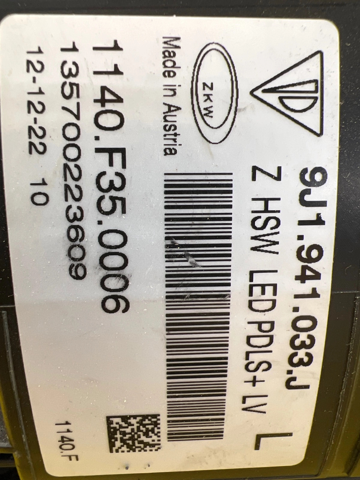 Phare gauche Porsche Taycan Full Led 9J1941033J Autolamps 3 Phare gauche Porsche Taycan Full Led 9J1941033J