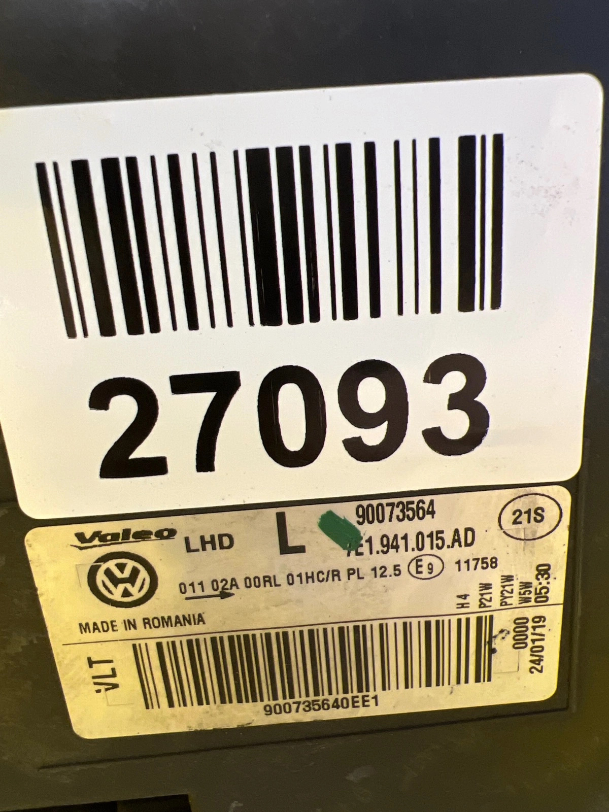 Phare gauche VW Transporter T6 7E1 7E1941015AD Autolamps 2 Phare gauche VW Transporter T6 7E1 7E1941015AD