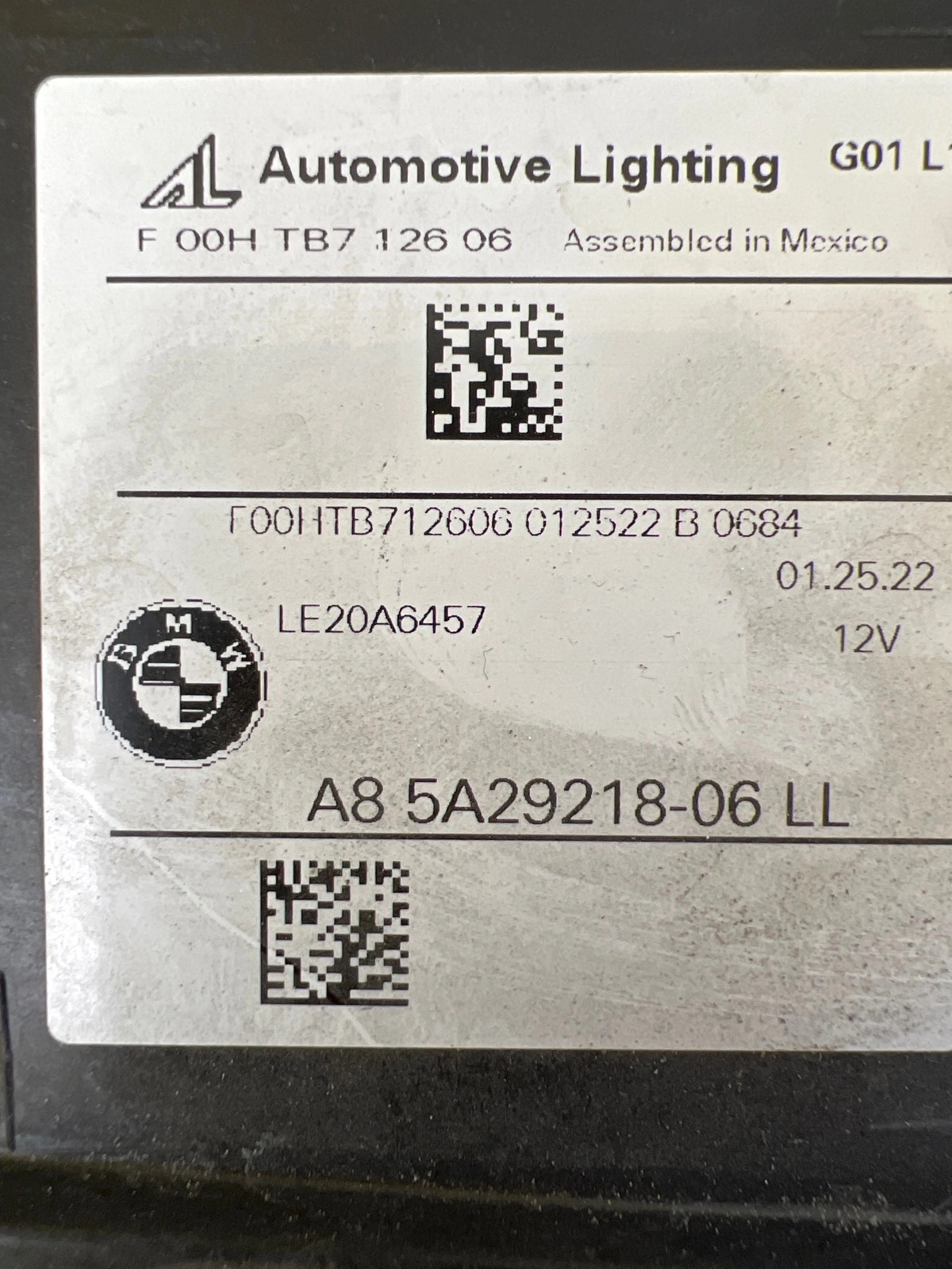 Phare droit BMW X3 G01 Lift 20- Laser 5A29218-06 Autolamps 2 Phare droit BMW X3 G01 Lift 20- Laser 5A29218-06