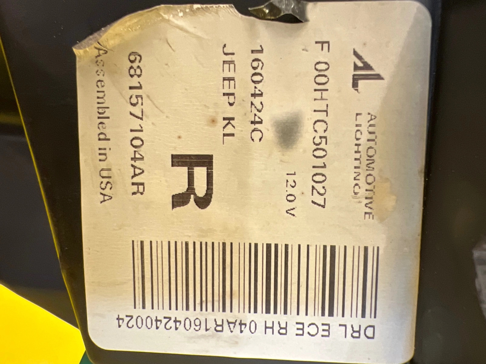 Phare droit Jeep Cherokee 13-17 68157104AR complet Autolamps 5 Phare droit Jeep Cherokee 13-17 68157104AR complet