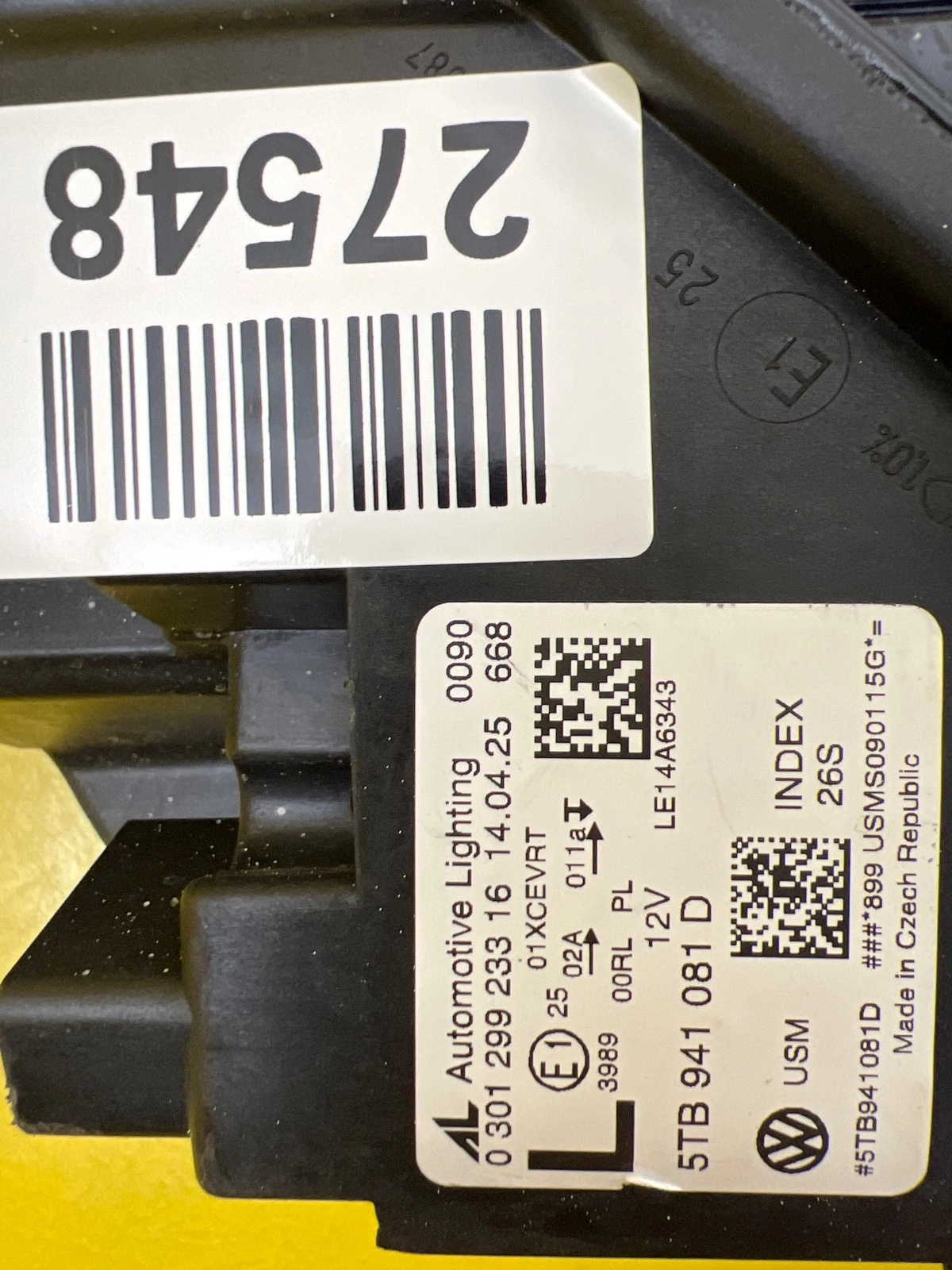 Phare avant gauche VW Touran III Full Led 5TB941081D Autolamps 2 Phare avant gauche VW Touran III Full Led 5TB941081D