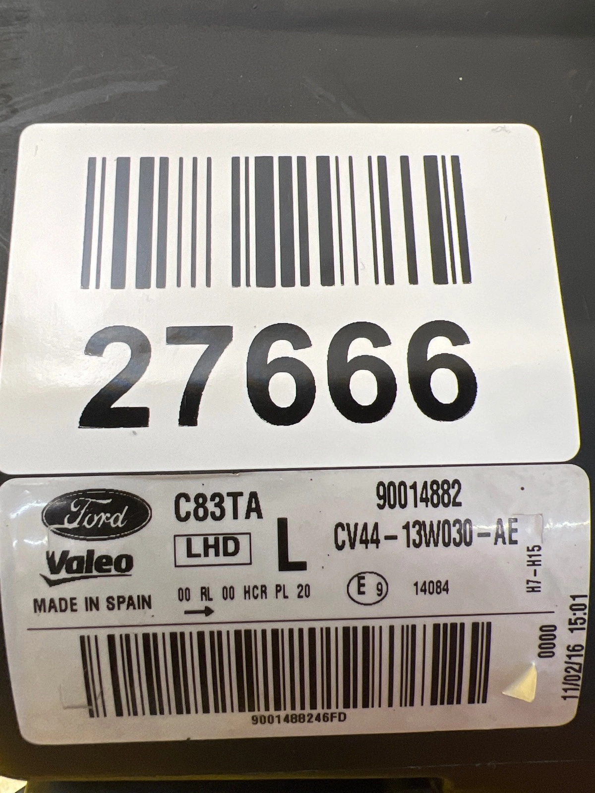 Phare gauche Ford Kuga MK2 II 12-16 Regular CV44-13W030-AE Autolamps 2 Phare gauche Ford Kuga MK2 II 12-16 Regular CV44-13W030-AE