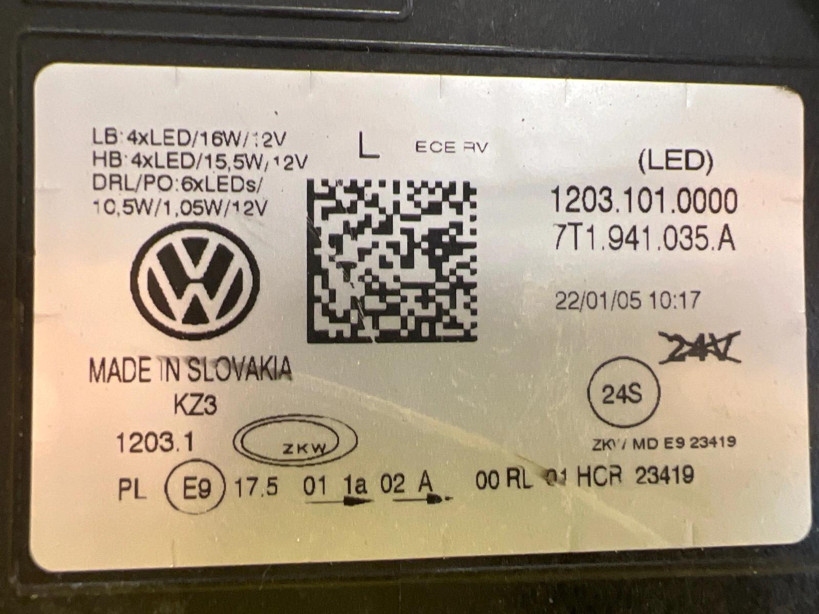 Phare gauche VW T7 Transporter Full Led 7T1941035A Autolamps 3 Phare gauche VW T7 Transporter Full Led 7T1941035A