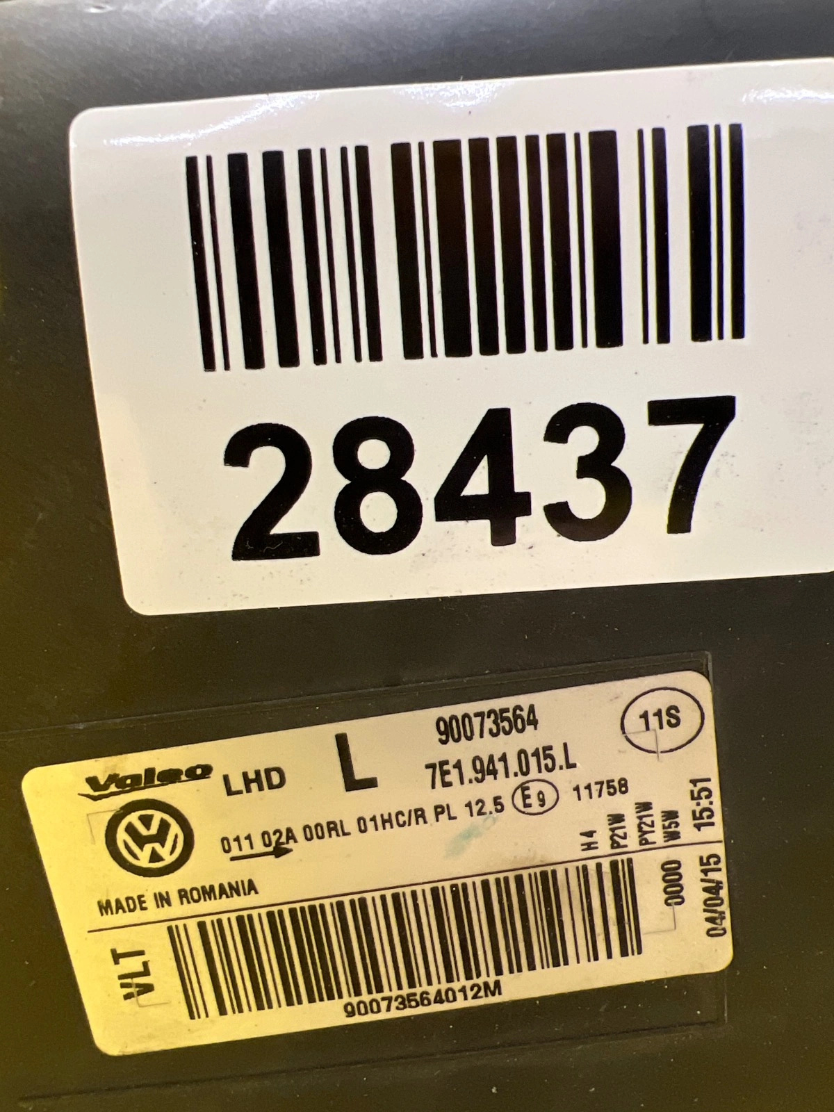Phare gauche VW Transporter T6 7E1 7E1941015L Autolamps 2 Phare gauche VW Transporter T6 7E1 7E1941015L