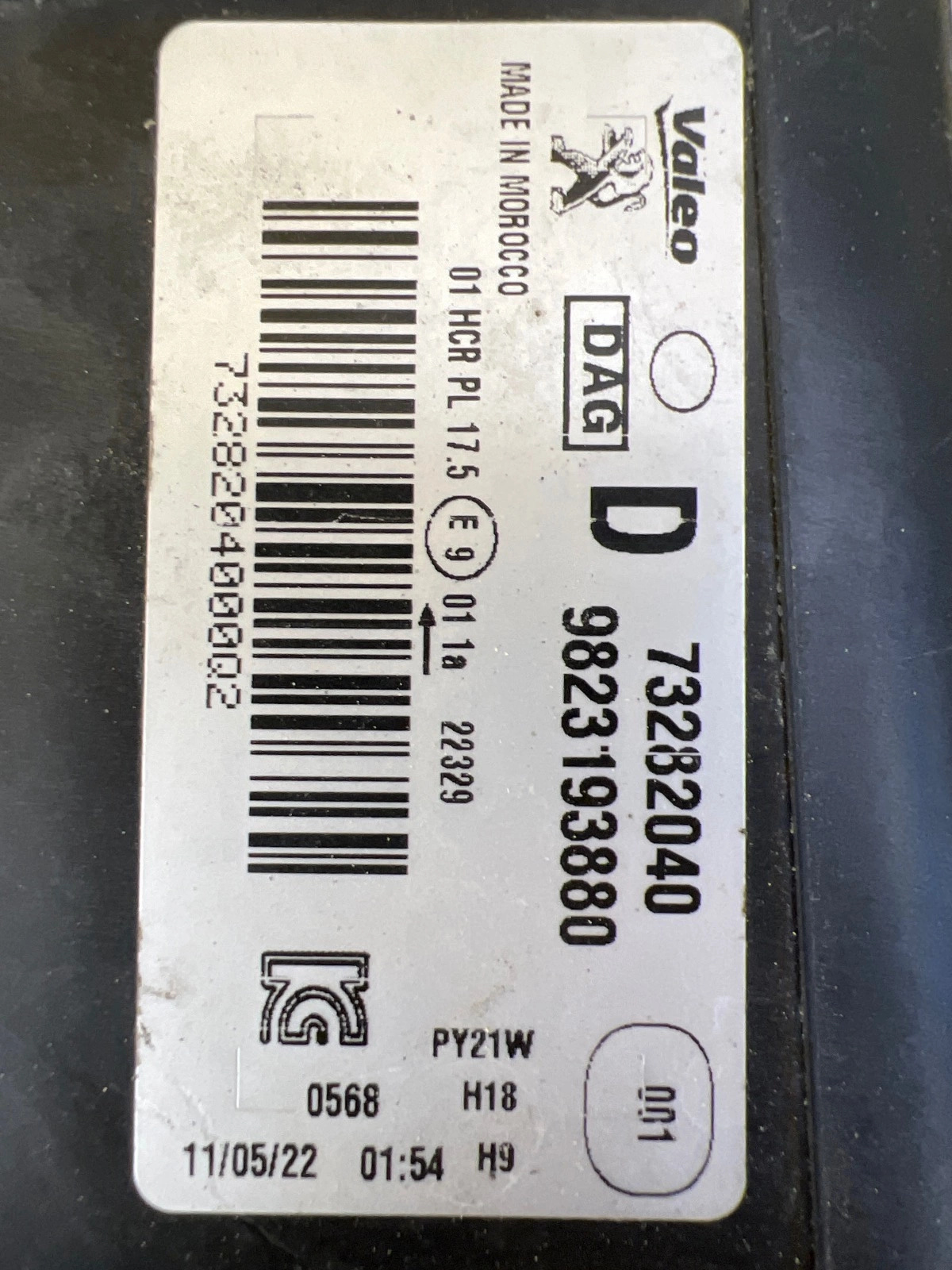 Phare droit Peugeot 208 II 19-22 Regular H7 73282040 9823193880 Autolamps 2 Phare droit Peugeot 208 II 19-22 Regular H7 73282040 9823193880