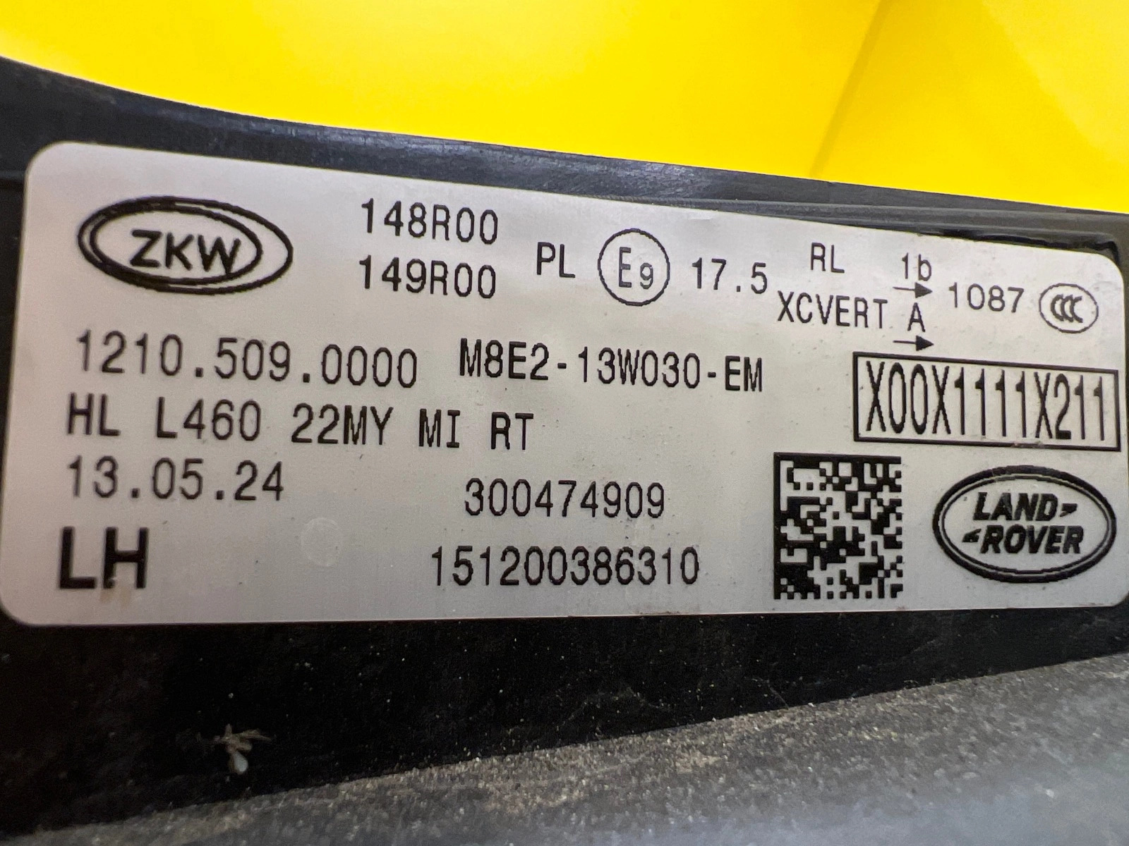 Phare gauche Range Rover Vogue L460 Full Led M8E2-13W030-EM Autolamps 3 Phare gauche Range Rover Vogue L460 Full Led M8E2-13W030-EM