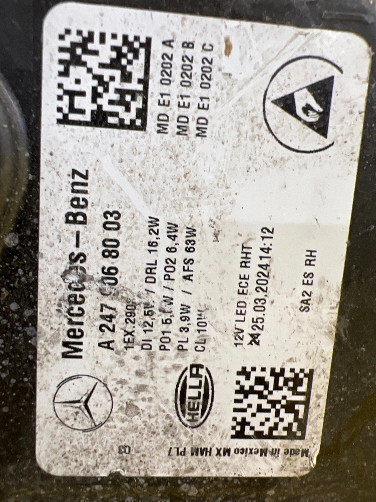 Phare droit Mercedes GLC W247 Lift Full Led Multibeam EU A2479068003 Autolamps 2 Phare droit Mercedes GLC W247 Lift Full Led Multibeam EU A2479068003