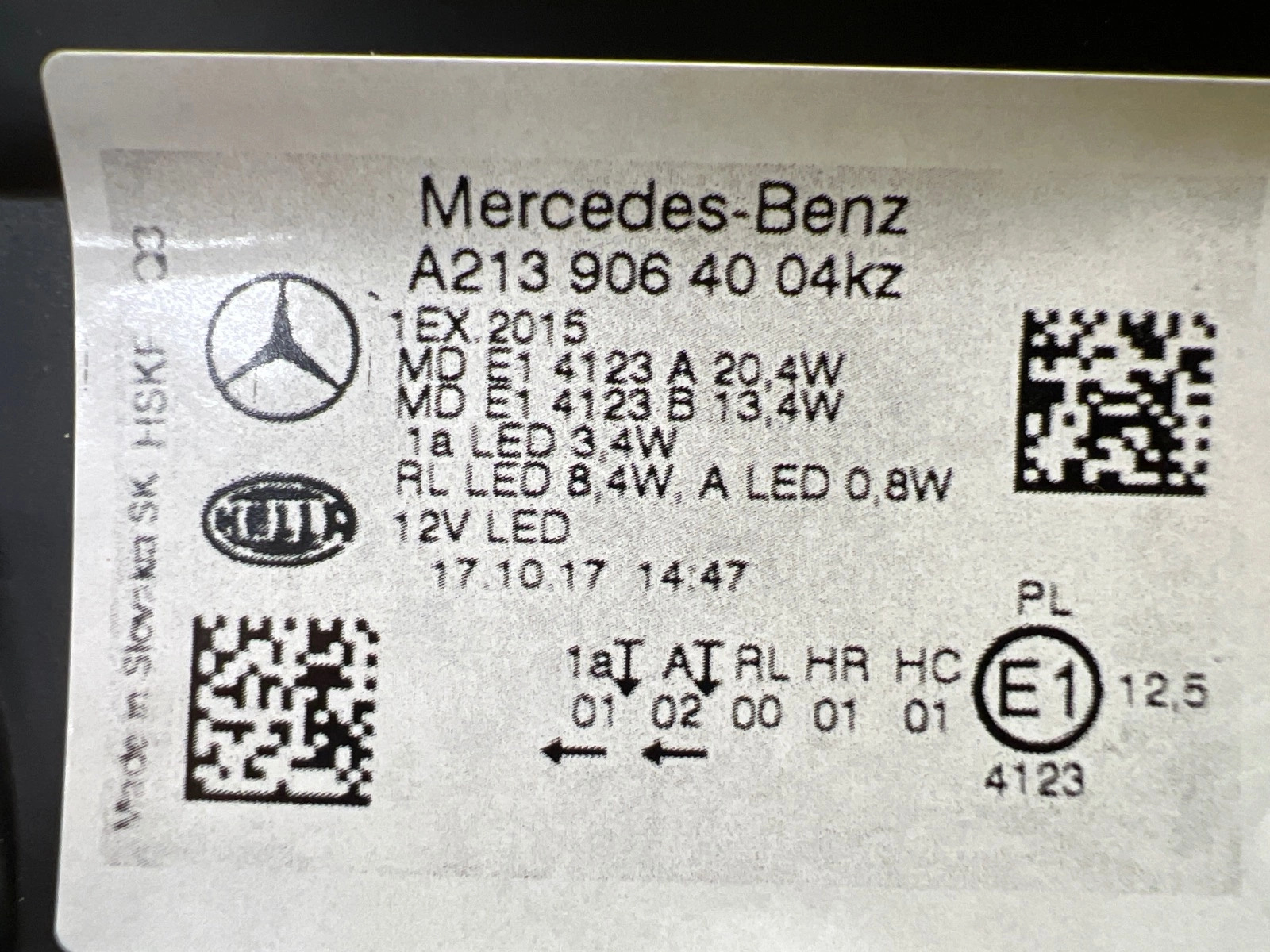 Phare droit gauche Mercedes Classe E W213 Led High Performance A2139063904 A2139064004 Autolamps 2 Phare droit gauche Mercedes Classe E W213 Led High Performance A2139063904 A2139064004