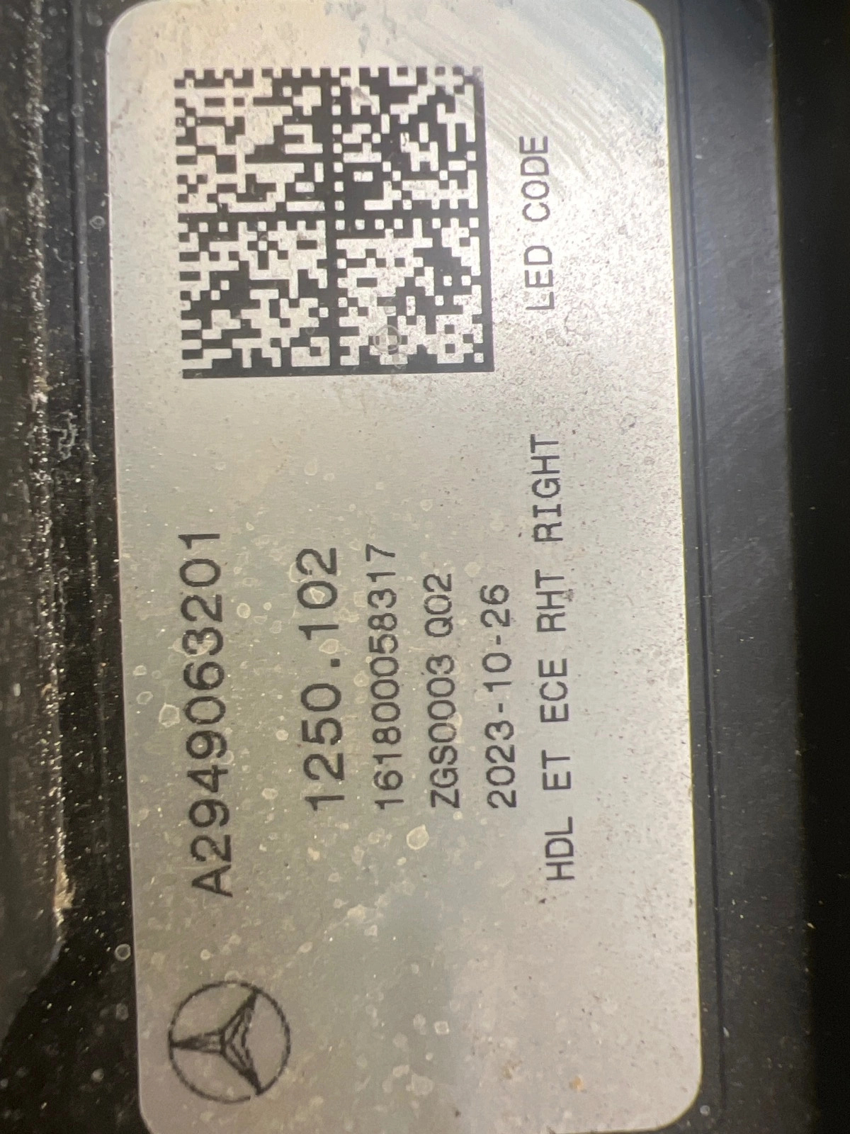 Phare droit Mercedes EQE AMG W294 Full Led A2949063201 Autolamps 2 Phare droit Mercedes EQE AMG W294 Full Led A2949063201