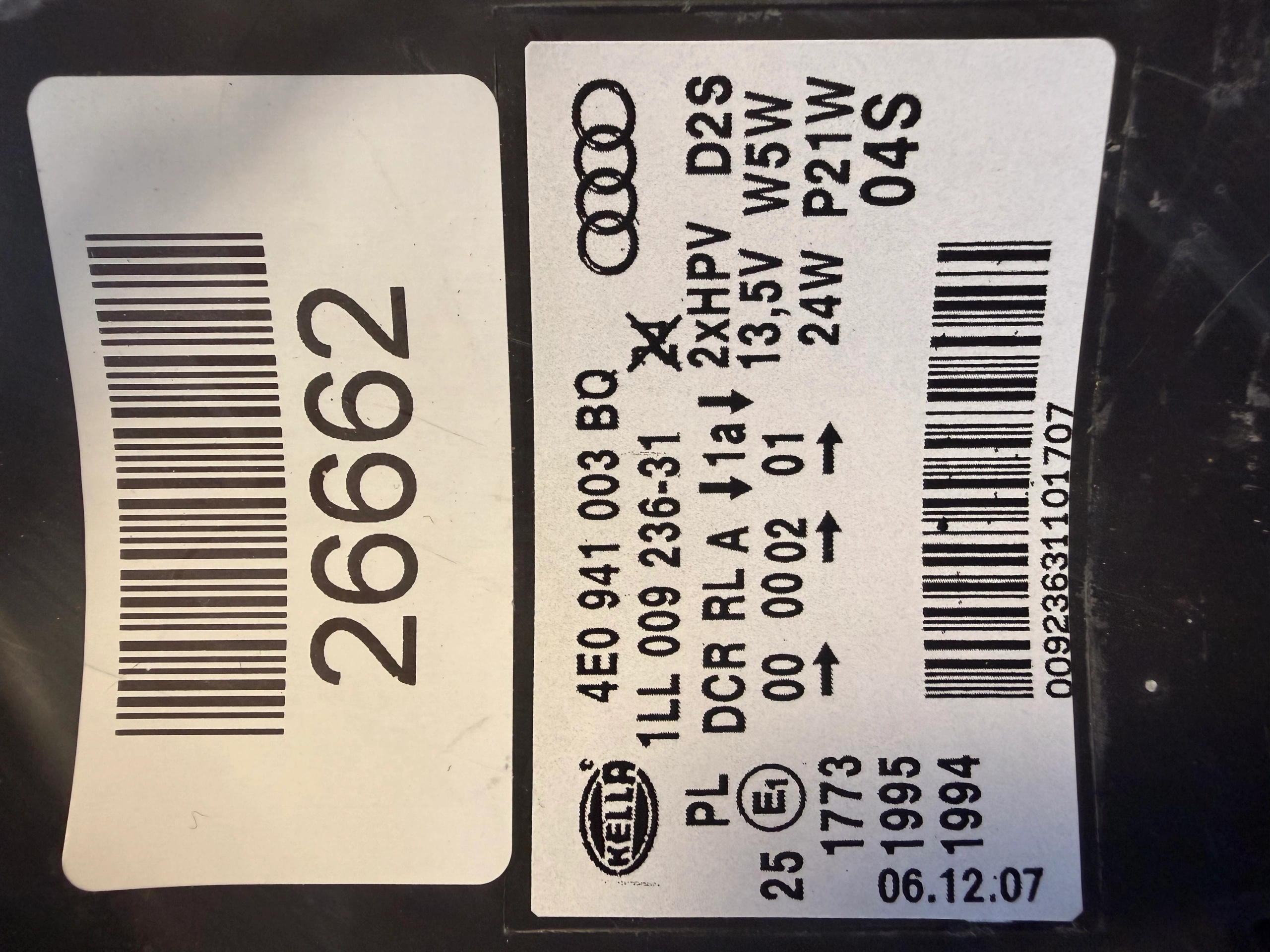 Phare gauche Audi A8 D3 Lift Xenon 4E0941003BQ Autolamps 2 Phare gauche Audi A8 D3 Lift Xenon 4E0941003BQ