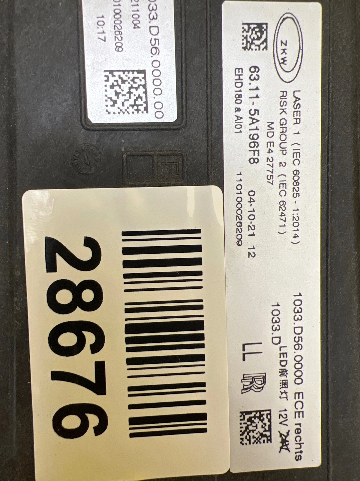 Phare droit Rolls-Royce Phantom II STARLIGHT 2023 Laser 5A196F8 Autolamps 2 Phare droit Rolls-Royce Phantom II STARLIGHT 2023 Laser 5A196F8