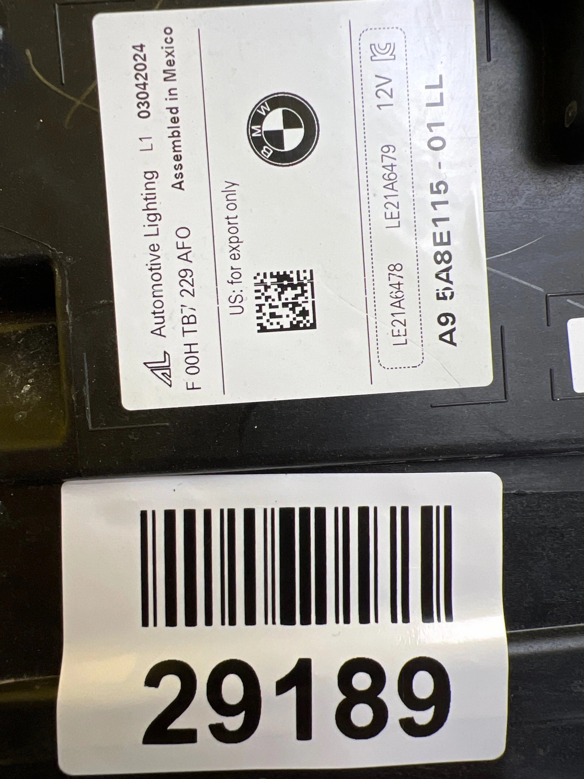 Phare gauche BMW X5 G05 X6 G06 Lift Adaptive Laser Shadow Line Full Led 5A8E115-01 Autolamps 2 Phare gauche BMW X5 G05 X6 G06 Lift Adaptive Laser Shadow Line Full Led 5A8E115-01